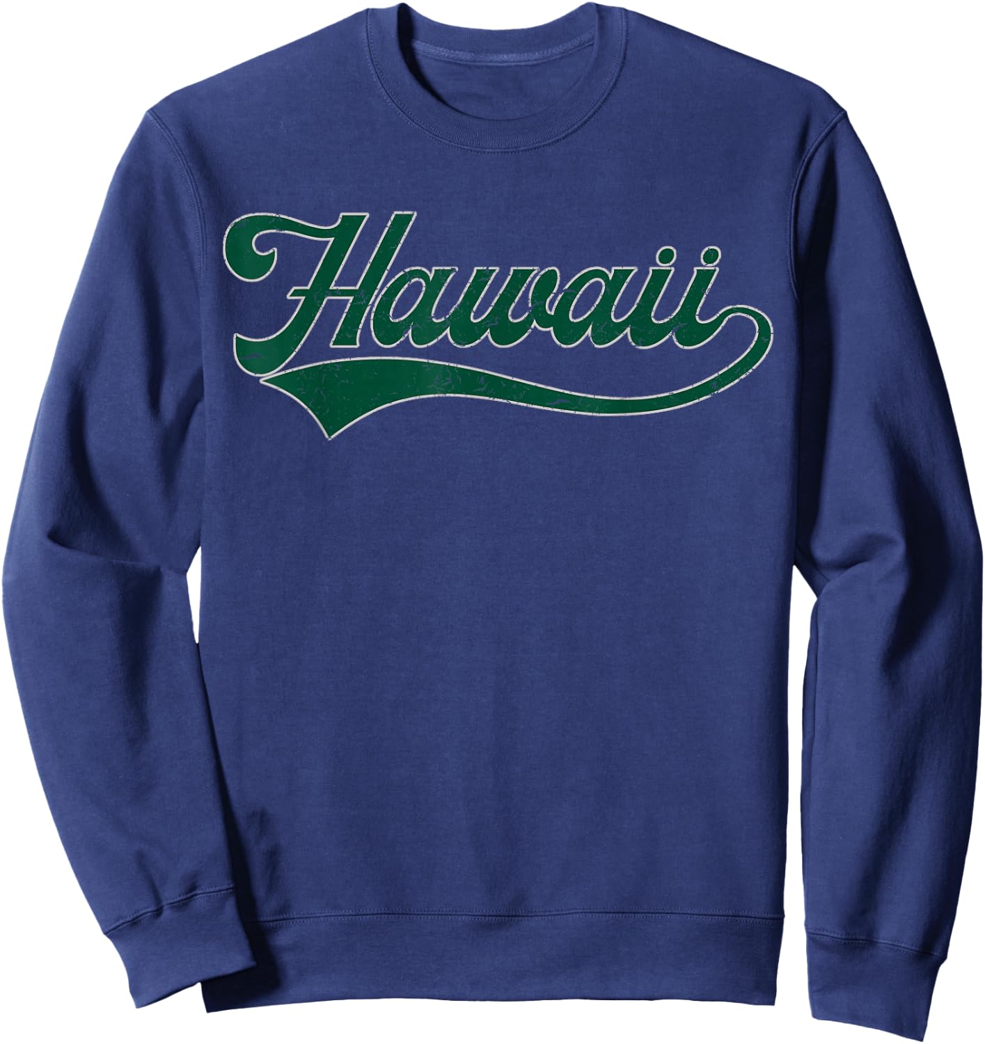College University Style Hawaii Baseball Sport Fan Sweatshirt - Sweatshirt | Navy