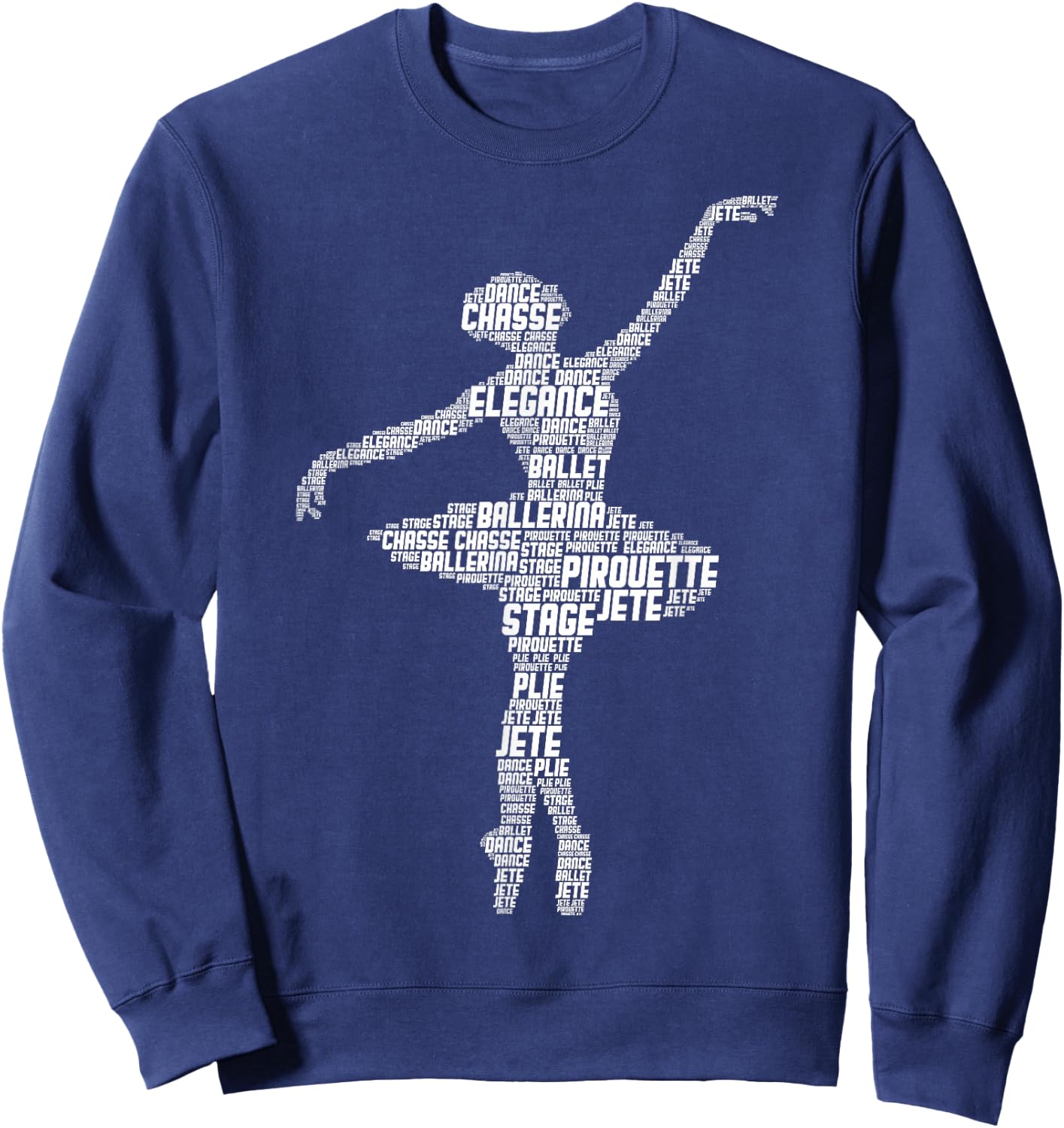 Ballerina Ballet Girls Women Sweatshirt - Sweatshirt | Navy