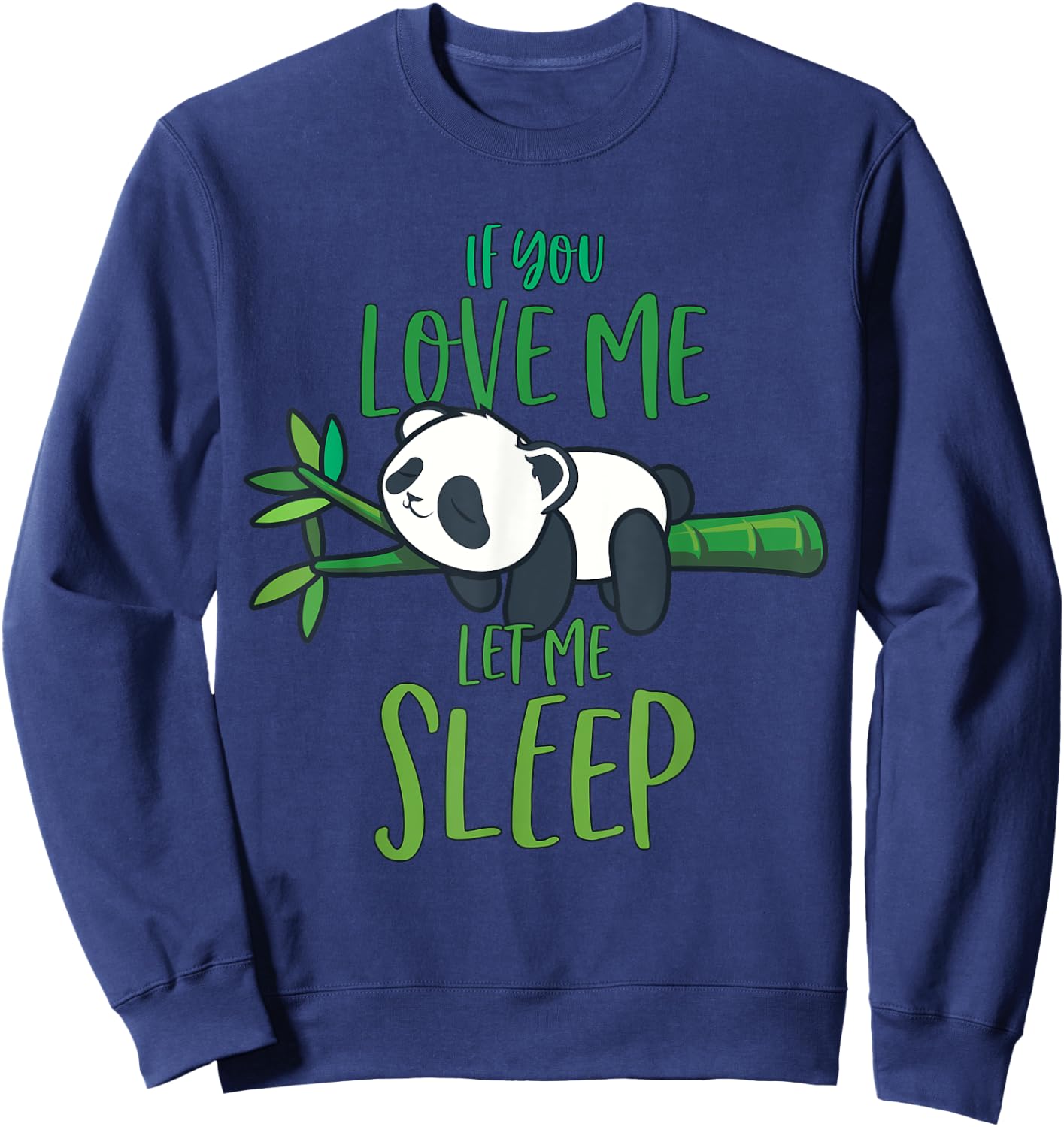Panda Men Women Panda Lover Gift Panda Sweatshirt - Sweatshirt | Navy