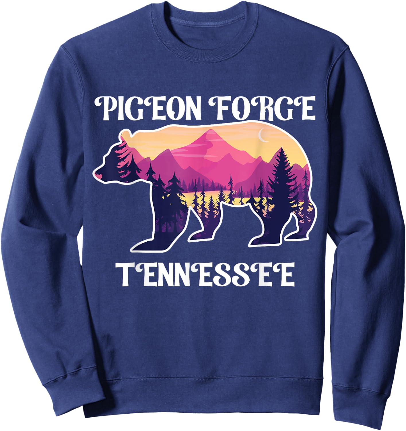 Pigeon Forge Tennessee Souvenirs Great Smoky Mountains Bear Sweatshirt - Sweatshirt | Navy