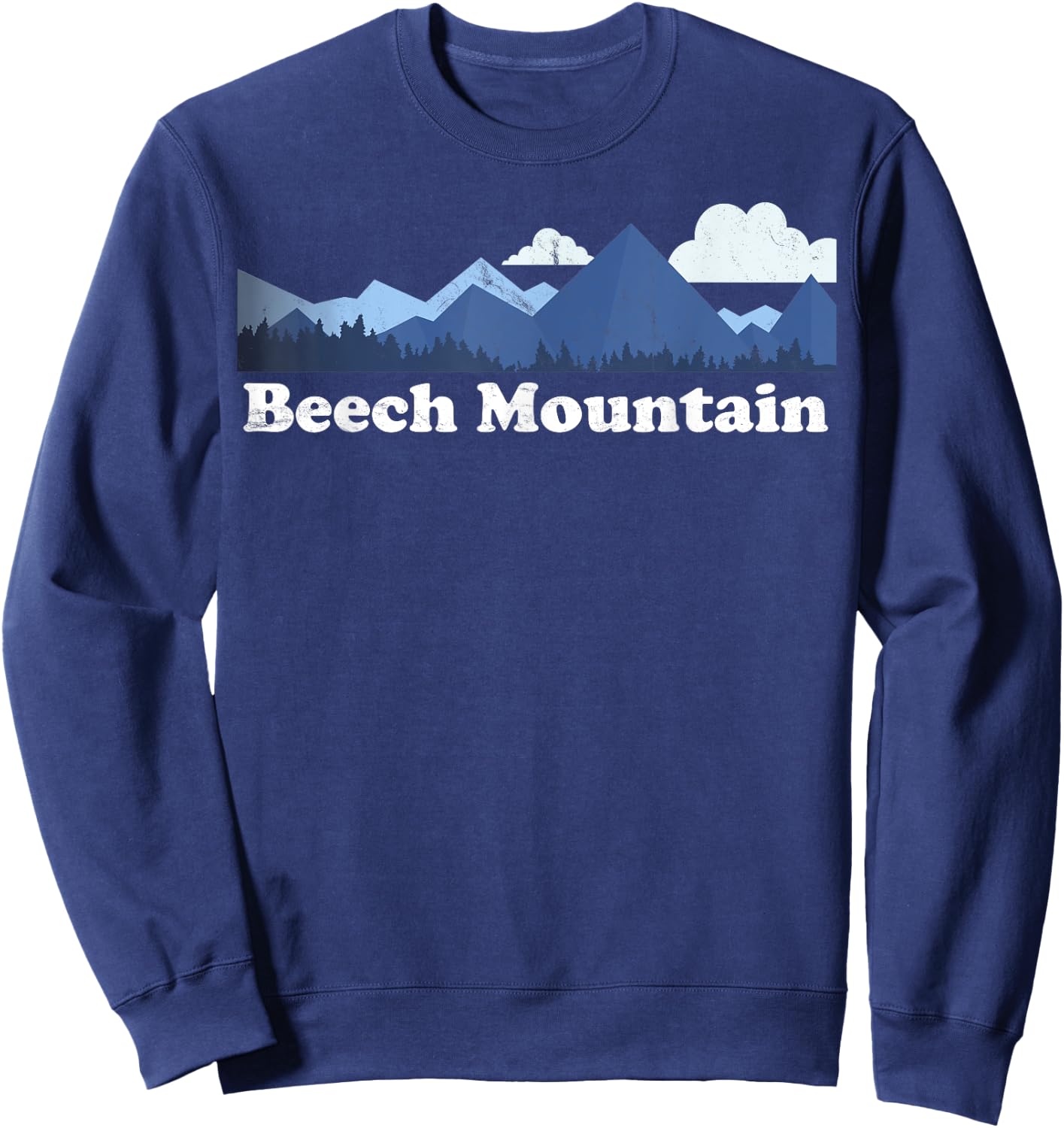 Beech Mountain North Carolina Blue Ridge Mountains NC Sweatshirt - Sweatshirt | Navy