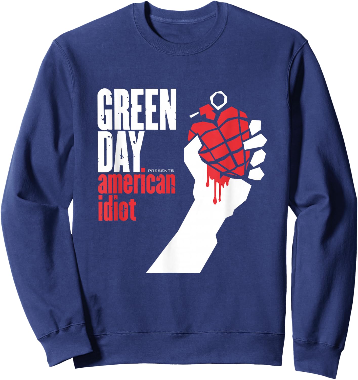 Green Day American Idiot Sweatshirt - Sweatshirt | Navy