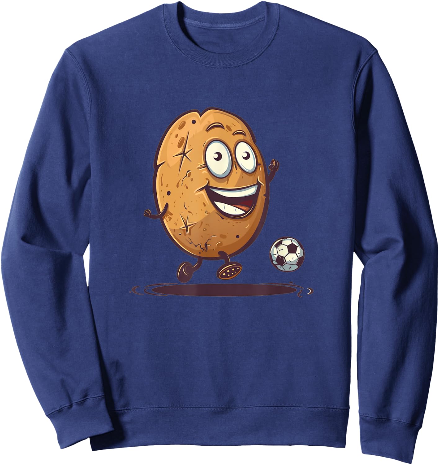 Soccer player potato costume for boys and girls Sweatshirt - Sweatshirt | Navy