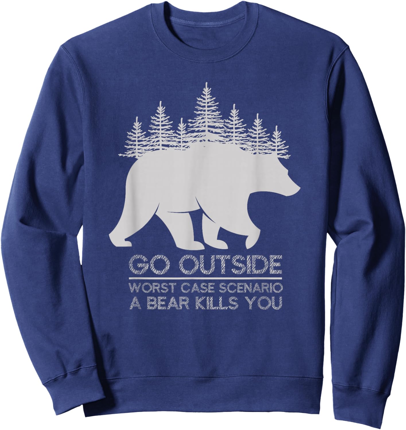 Outdoor Activities Nature Lovers Mountaineering Camping Sweatshirt - Sweatshirt | Navy