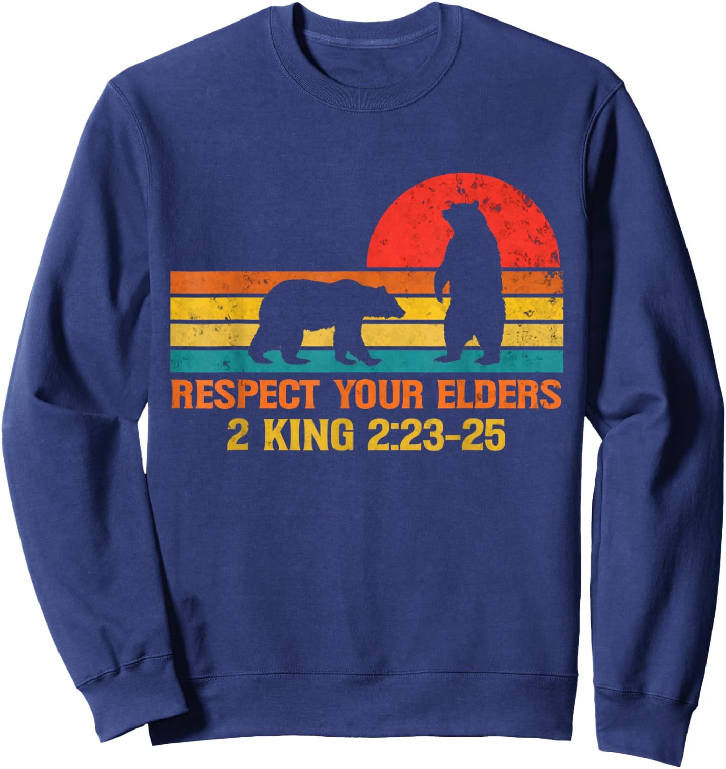 Respect Your Elders Bears Shirt For Man And Women Sweatshirt - Sweatshirt | Navy
