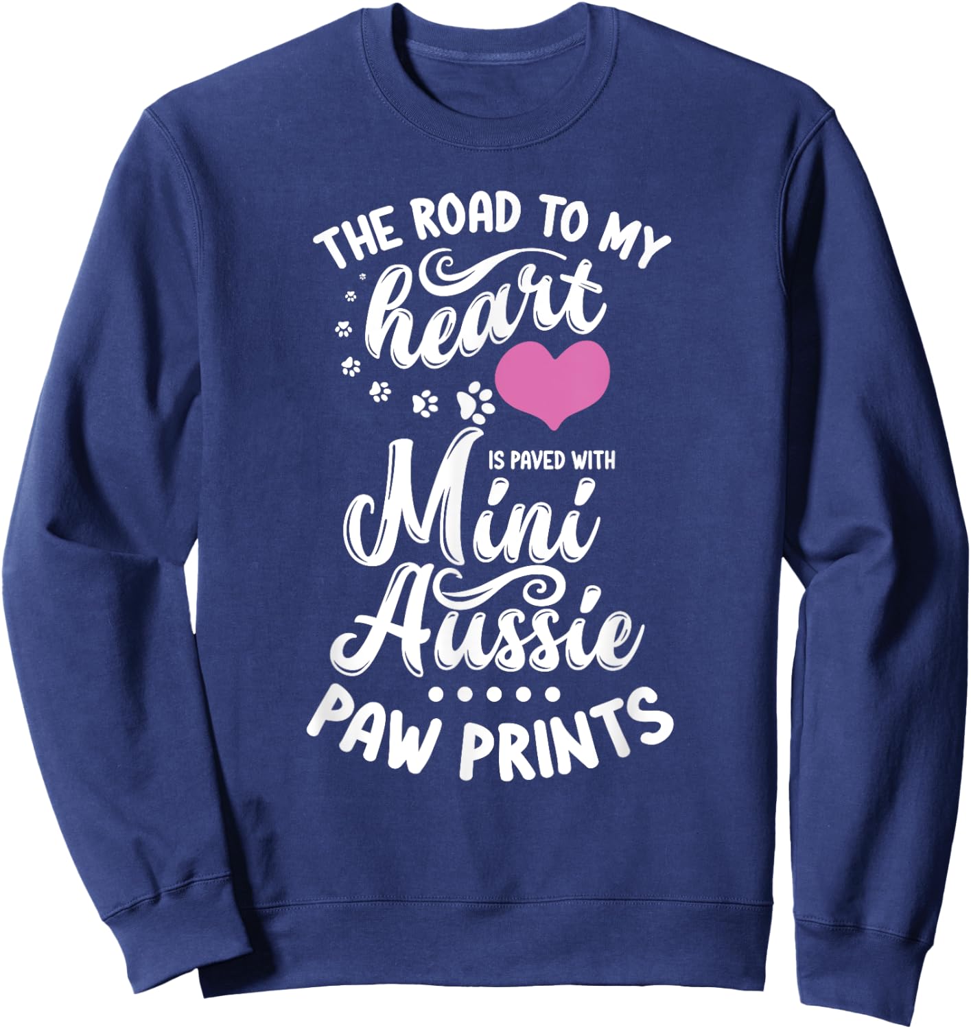 Miniature Australian Shepherd Lover Toy Dog Mini Aussie Mom Women Kids Sweatshirt - Sweatshirt | Navy