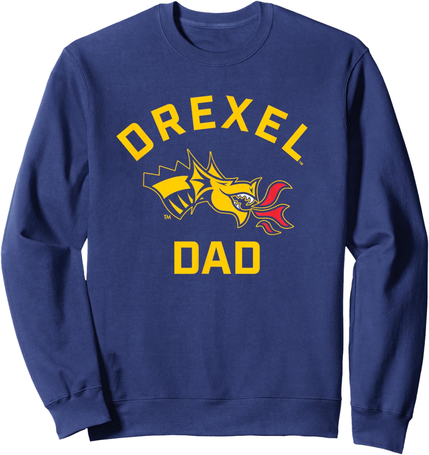 Drexel University Dragons Arched Dad Sweatshirt - Sweatshirt | Navy