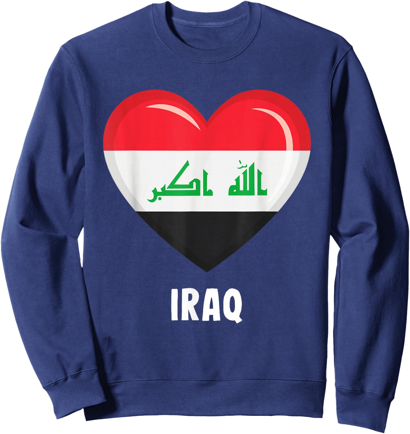 Iraq Flag Jersey | Iraqi Sweatshirt - Sweatshirt | Navy