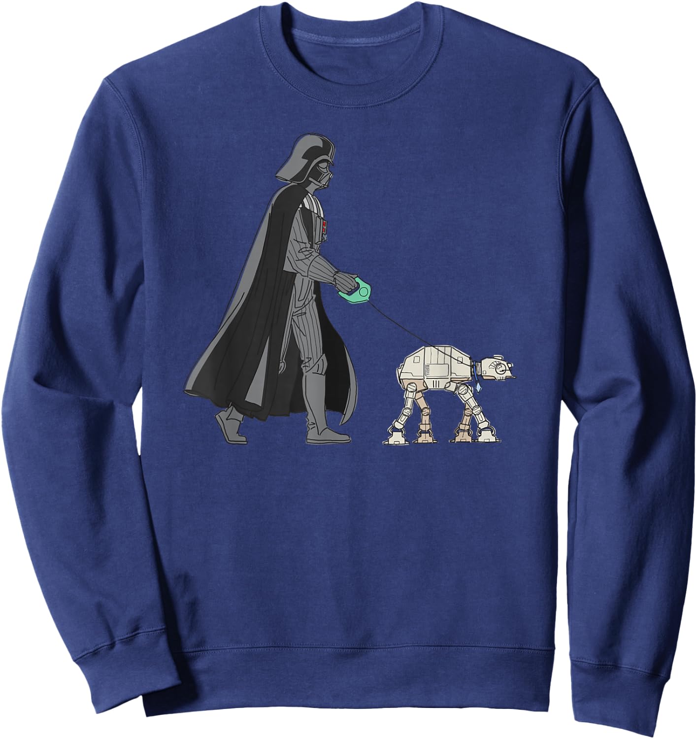 Star Wars Darth Vader the Dog Walker Meme Sweatshirt - Sweatshirt | Navy
