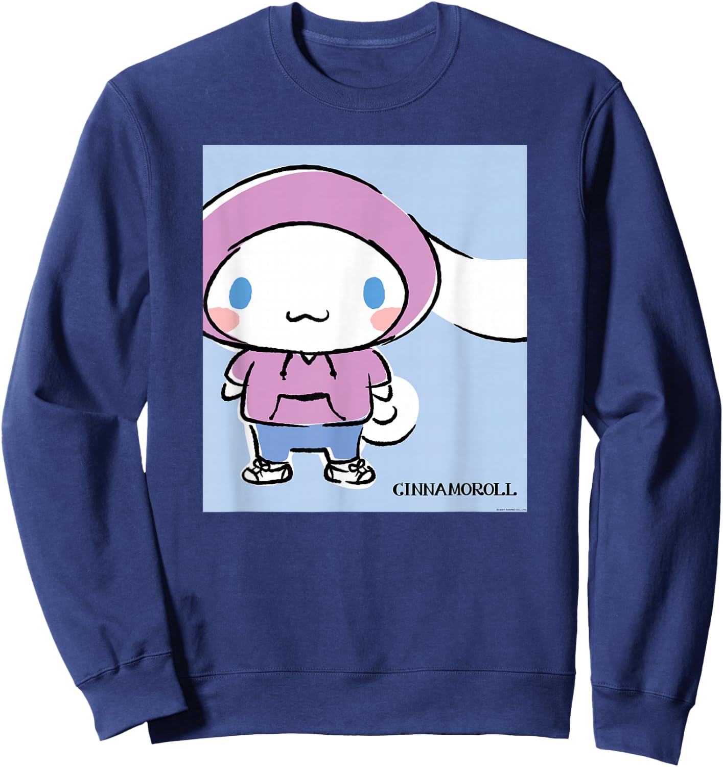 Cinnamoroll Collection Streetwear Print Sweatshirt - Sweatshirt | Navy