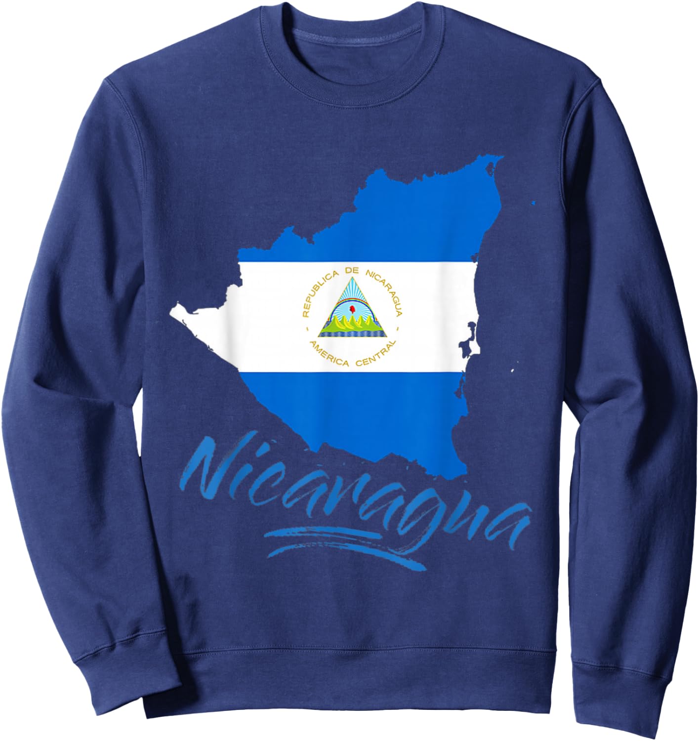 Nicaragua Blue Flag Men Women Kids De Nicaragua Sweatshirt - Sweatshirt | Navy