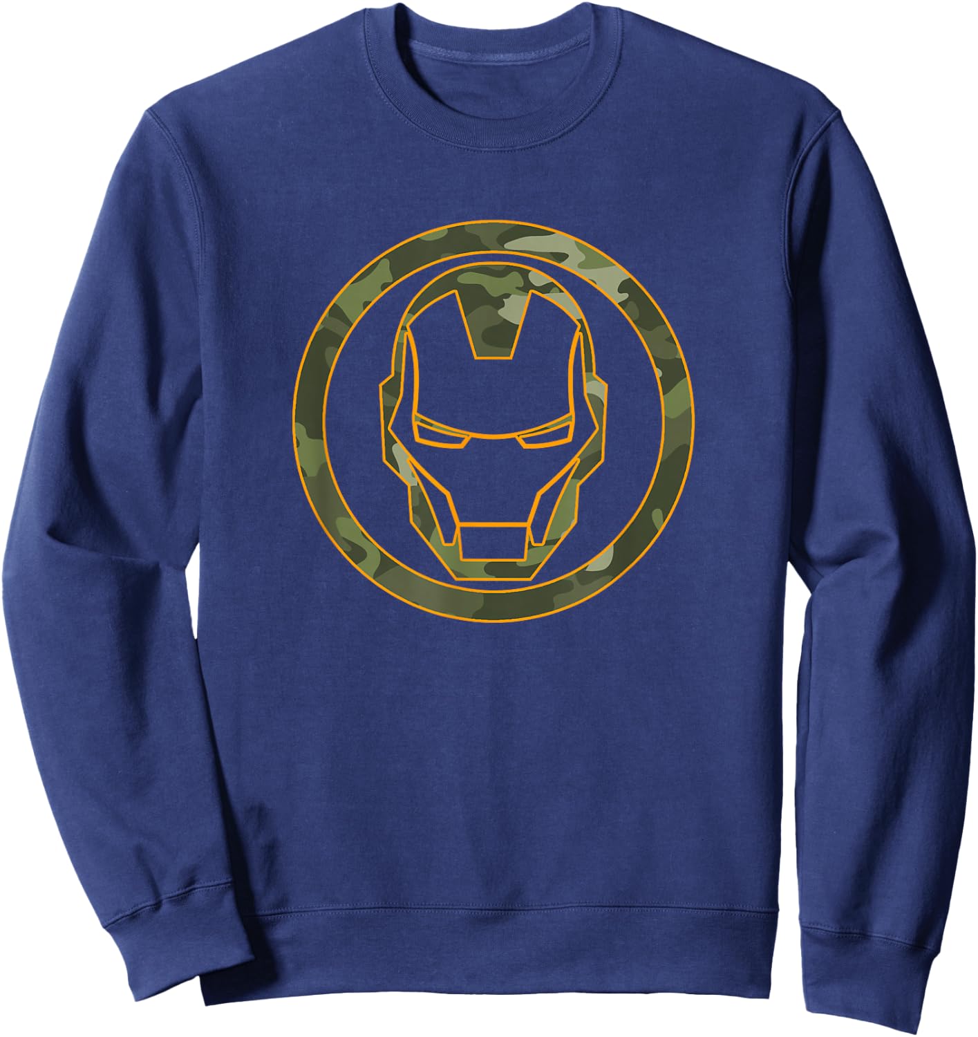 Marvel Avengers Iron Man Camouflage Logo Sweatshirt - Sweatshirt | Navy