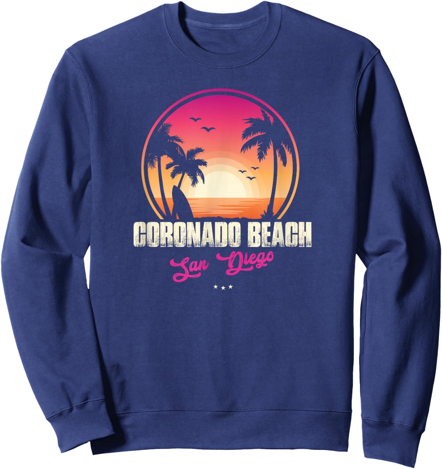 Coronado Beach Souvenir - San Diego Reminder Men Women Sweatshirt - Sweatshirt | Navy