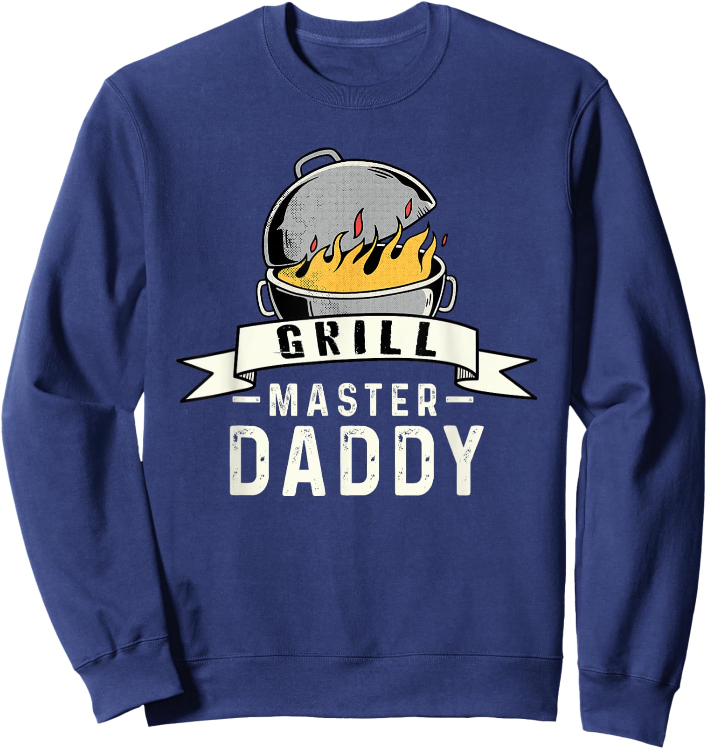Grill-Master Daddy BBQ Smoker Dad Sweatshirt - Sweatshirt | Navy