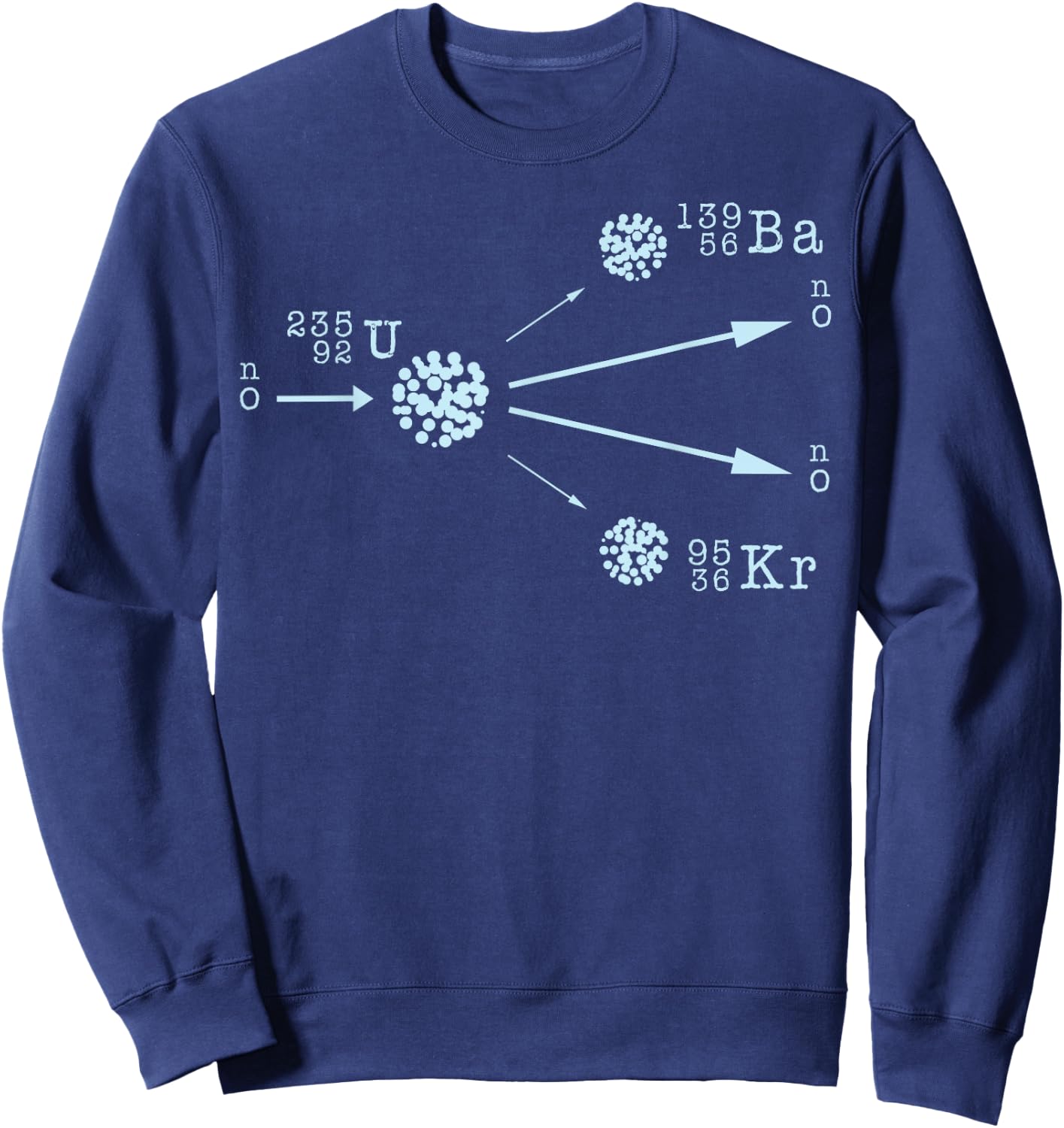 Nuclear Power Fission Fusion Uranium Physics Energy Science Sweatshirt - Sweatshirt | Navy