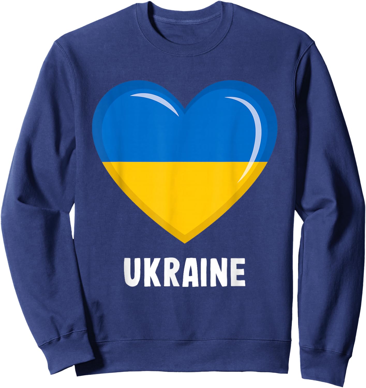 Ukraine Flag Shirt | Ukrainian Sweatshirt - Sweatshirt | Navy