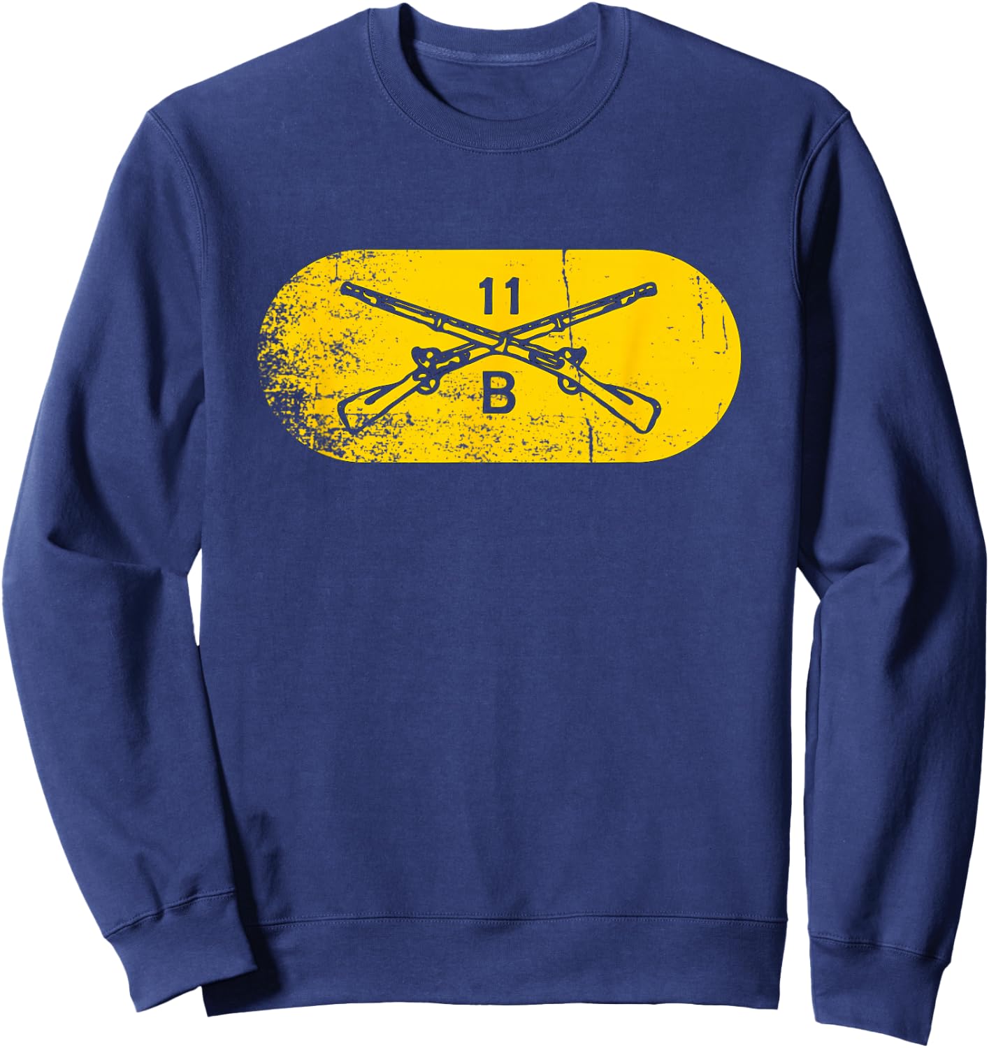 11 Bravo 11B Infantry Infantryman Grunt US Army Combat Team Sweatshirt - Sweatshirt | Navy