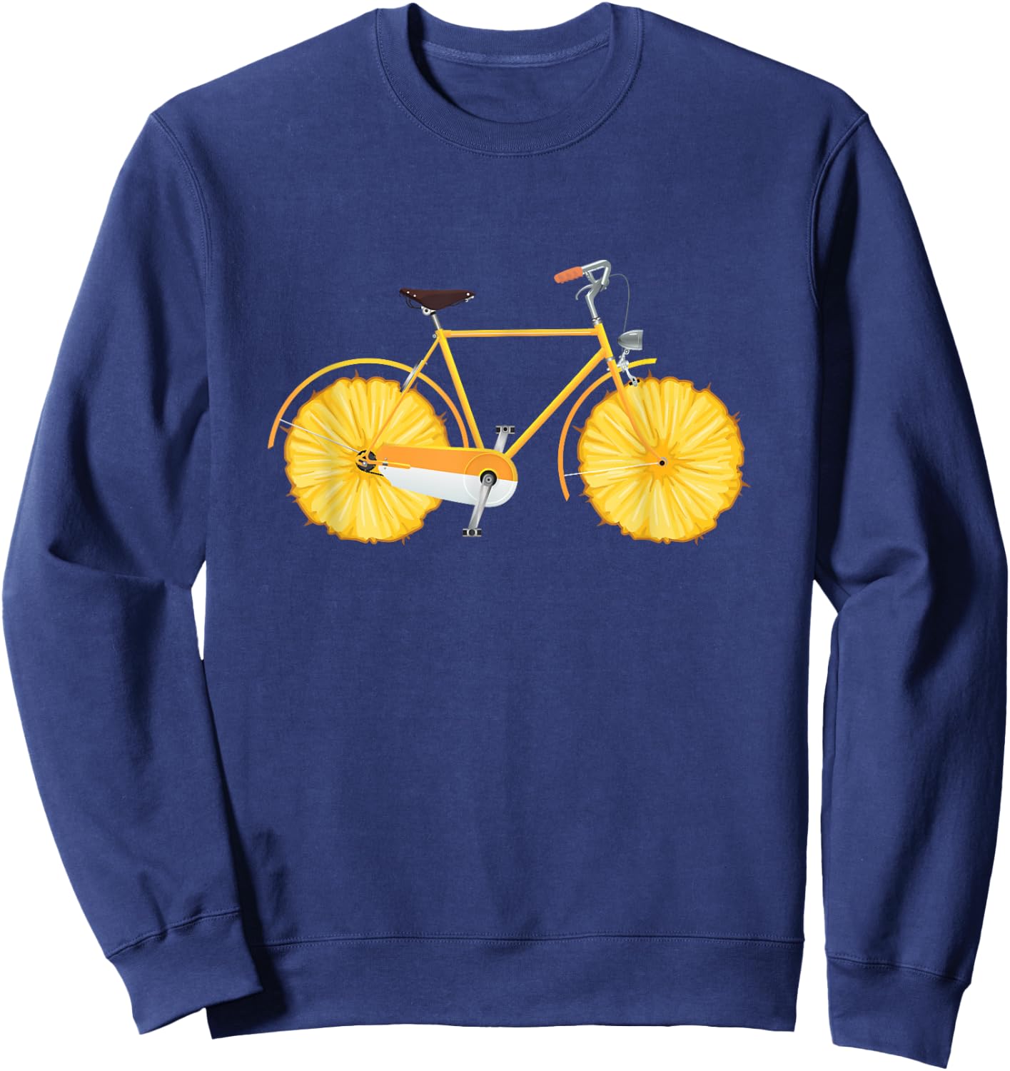 Bicycle Bike Cycling Pineapple Bike Cycling Biker Gift Sweatshirt - Sweatshirt | Navy