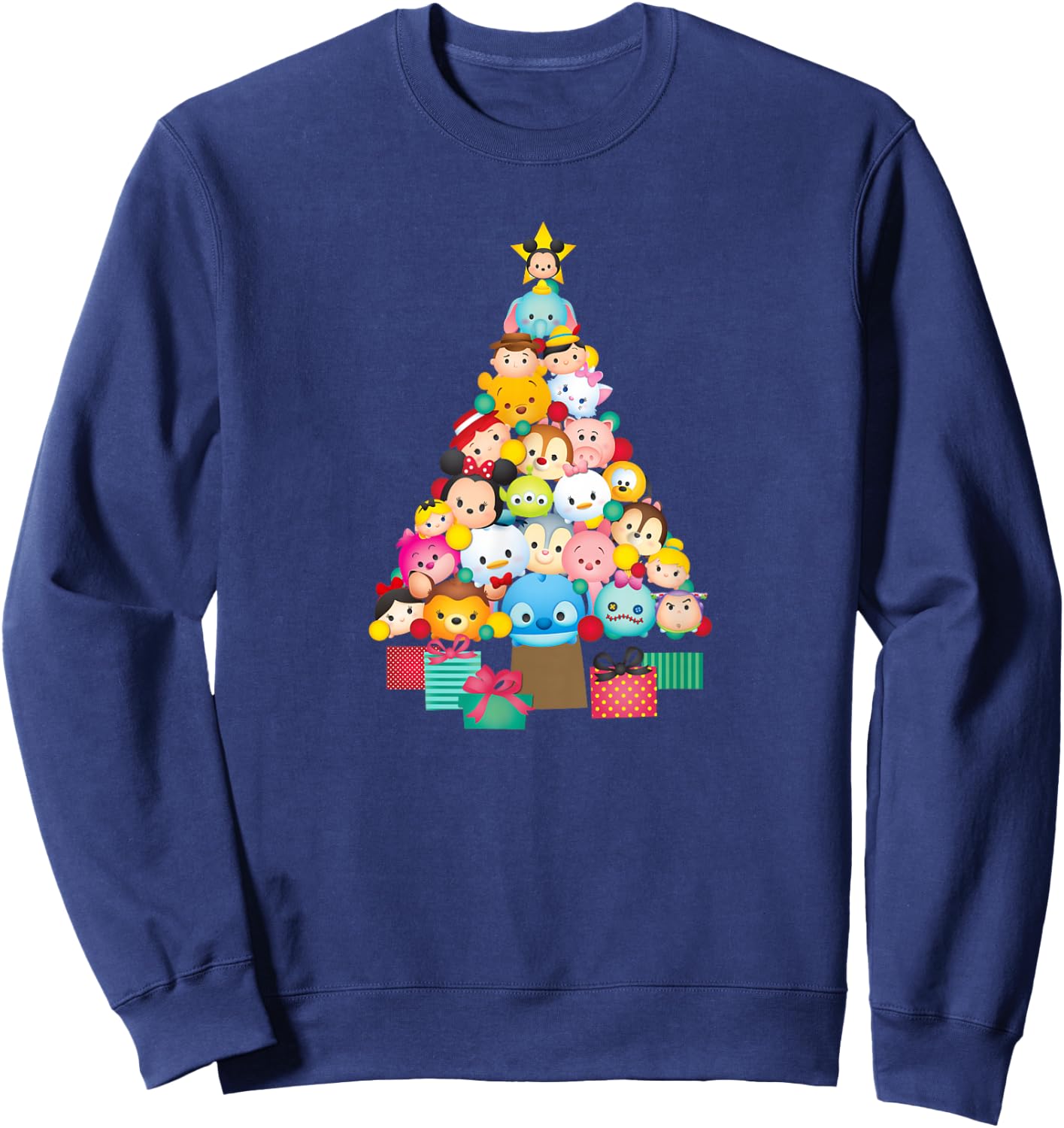 Tsum Tsum - Festive Christmas Tree Sweatshirt - Sweatshirt | Navy