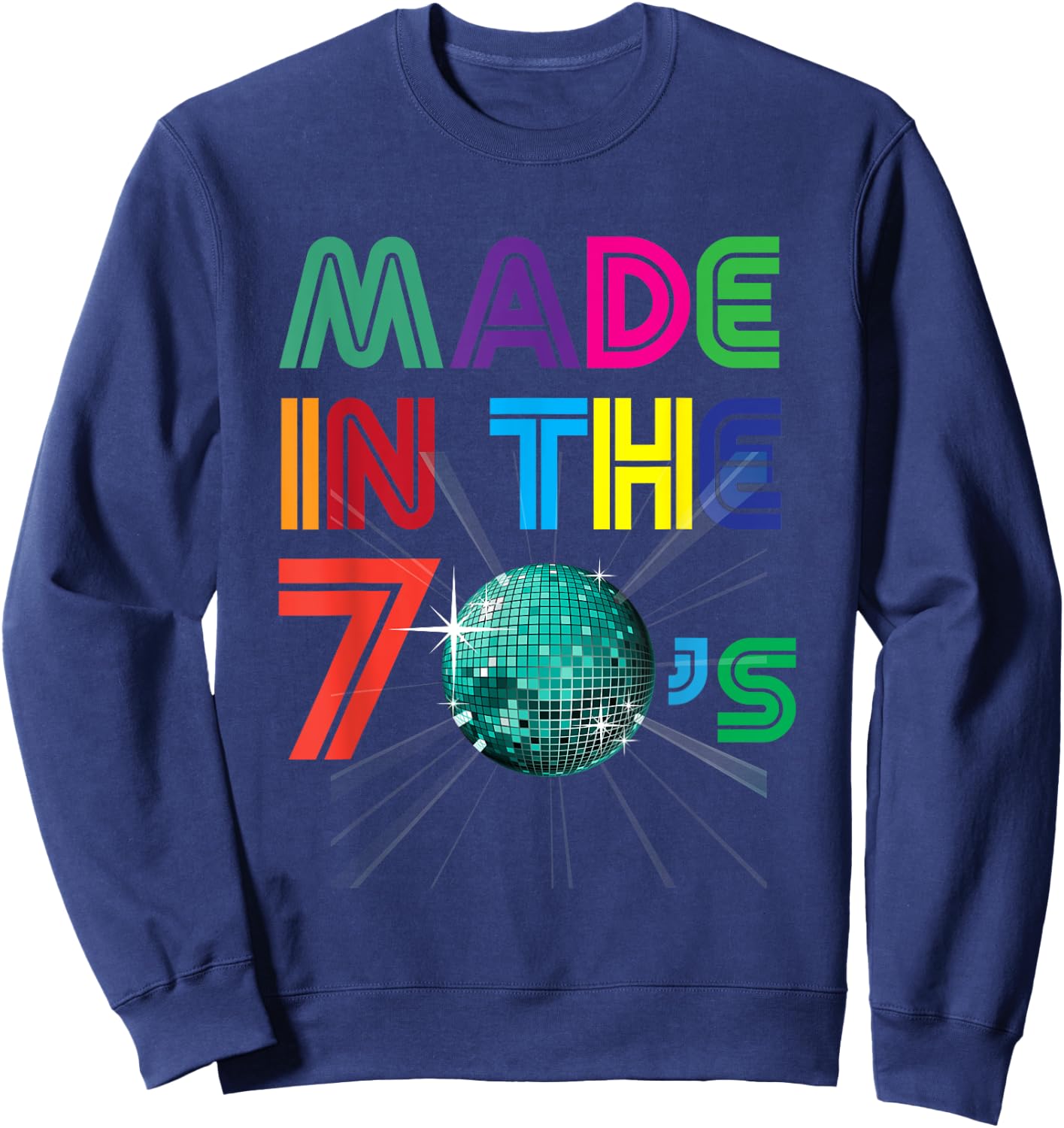 Vintage Retro Made In The 70s Gift +- 40 Yrs Years Old Sweatshirt - Sweatshirt | Navy