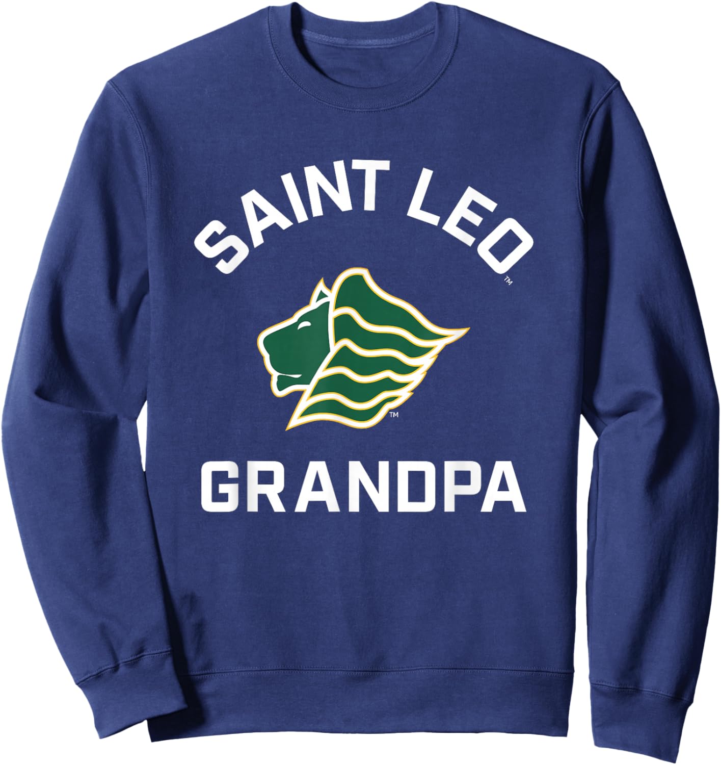 Saint Leo University Lions Arched Grandpa Sweatshirt - Sweatshirt | Navy