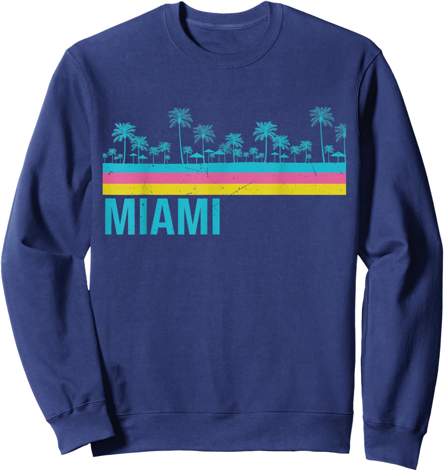 Miami Retro Vintage Sweatshirt - Sweatshirt | Navy