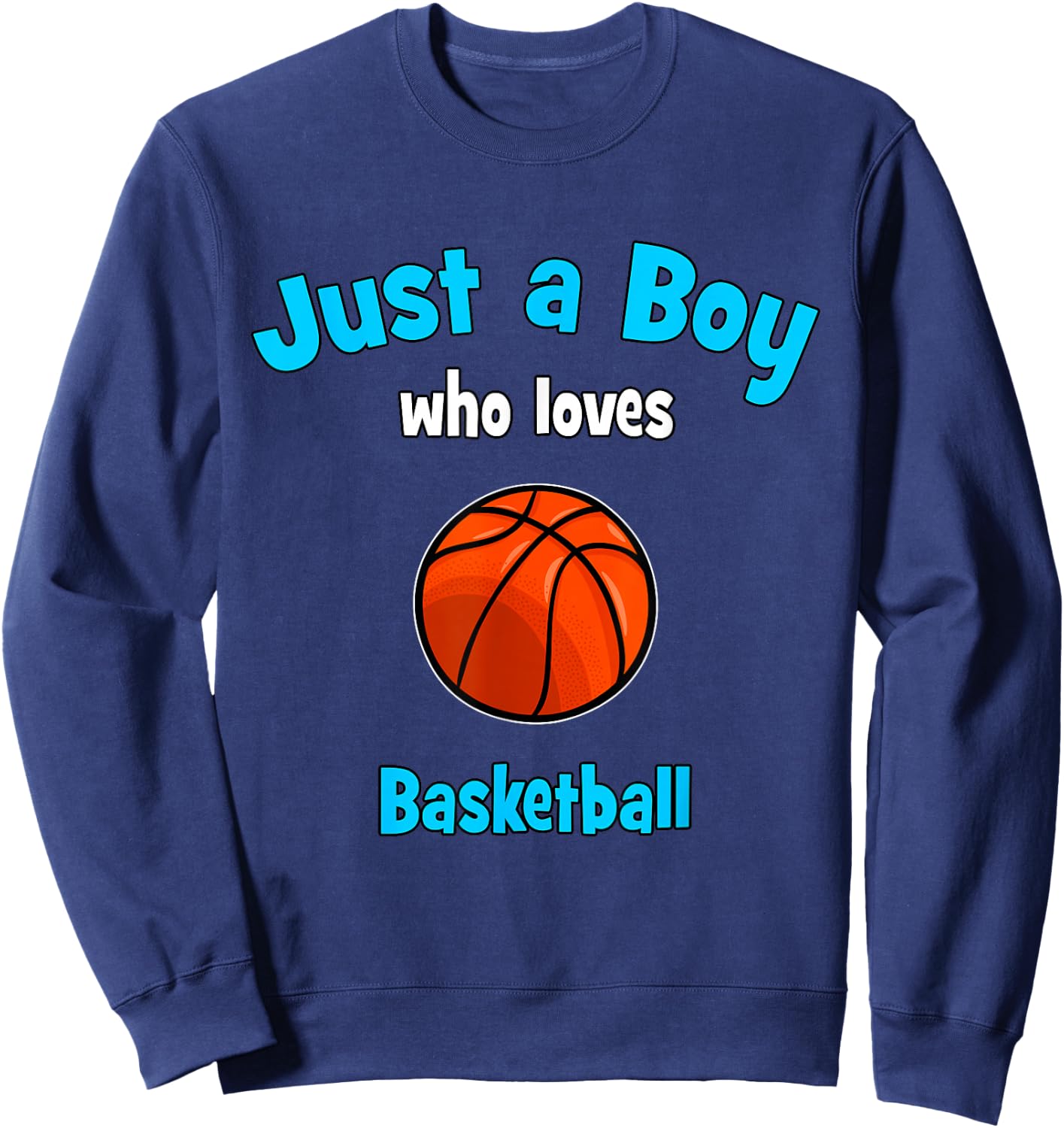Boys Basketball Jersey | Kids Basketball Sweatshirt - Sweatshirt | Navy