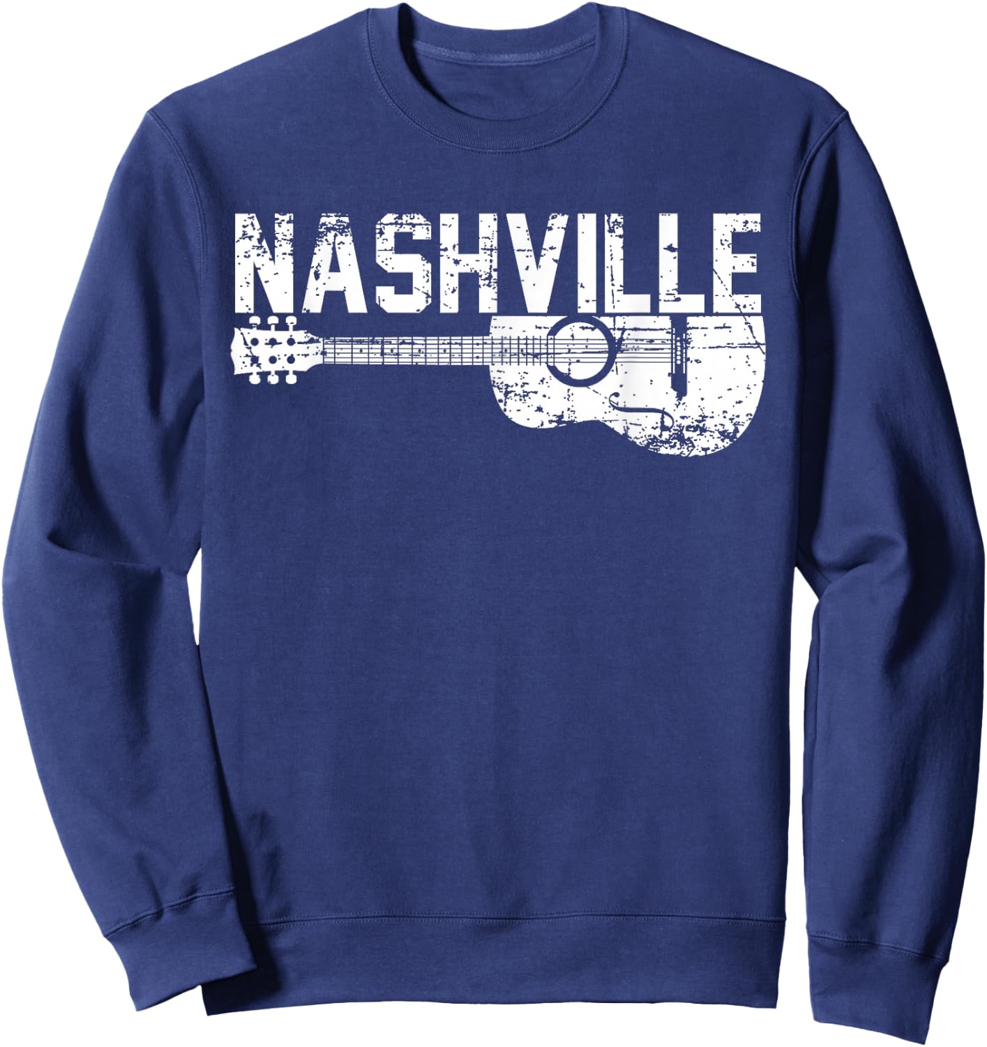 Unique Country Music Lovers Nashville Musician Guitar Cool Sweatshirt - Sweatshirt | Navy