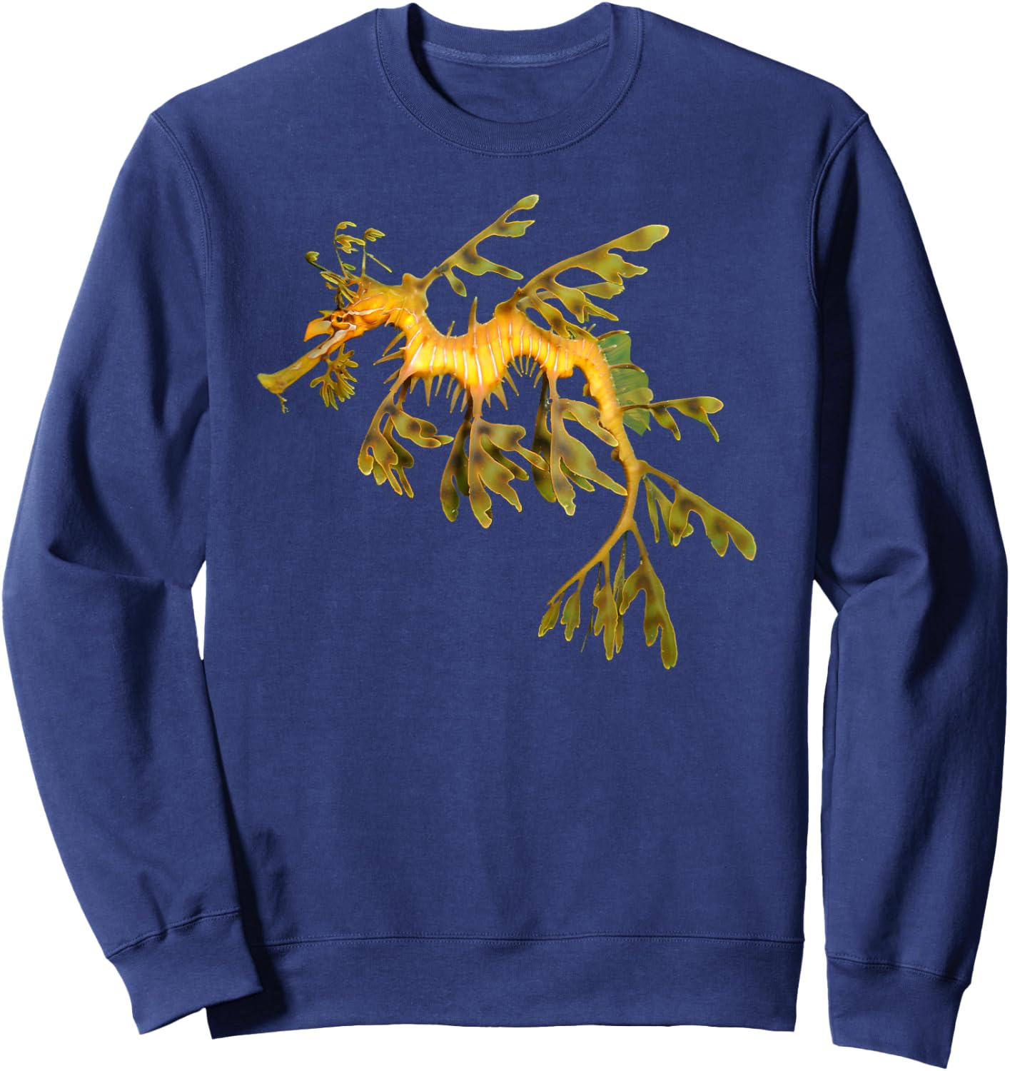 Leafy Seadragon Marine Animal Ocean Lover Seahorse Sweatshirt - Sweatshirt | Navy