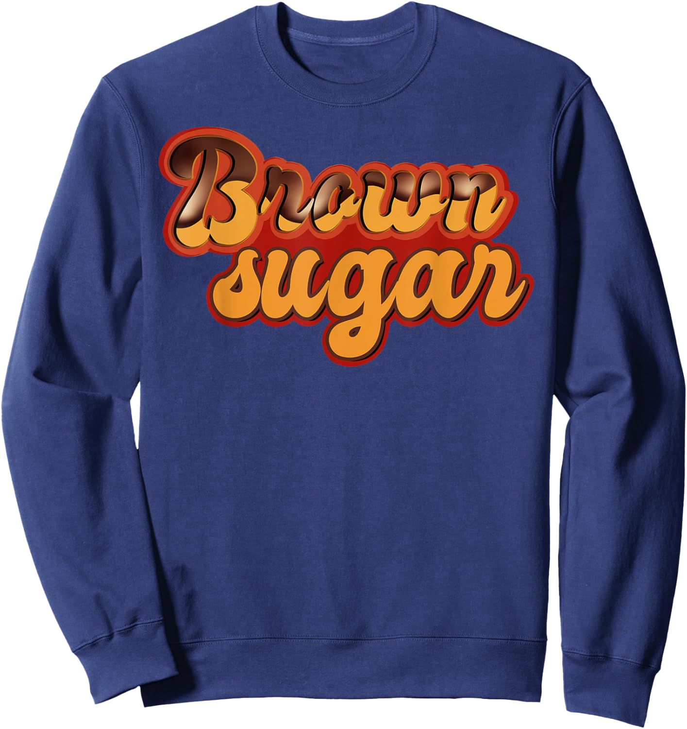 Brown Sugar Black Pride Dripping Melanin Sweatshirt - Sweatshirt | Navy