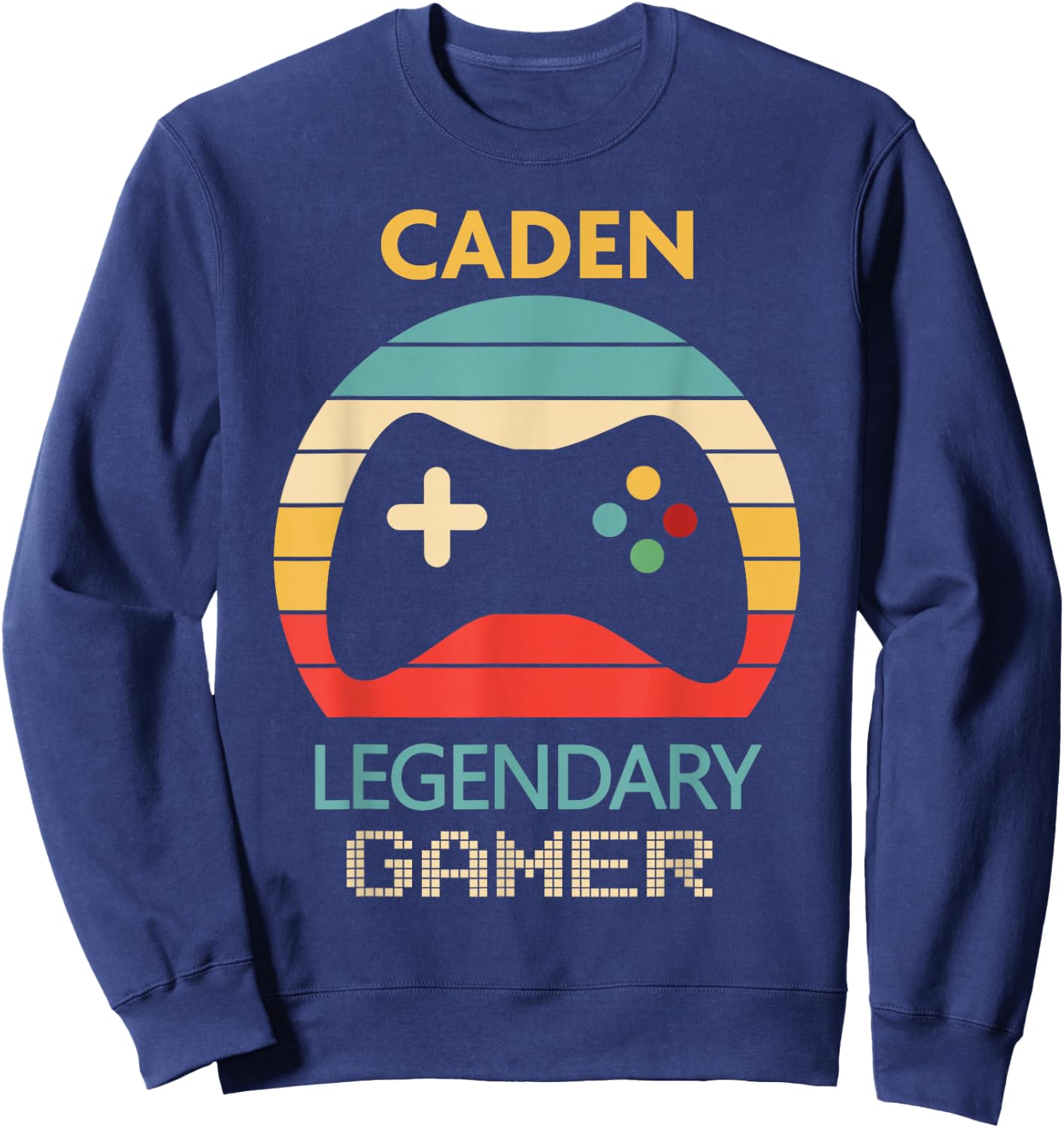 Caden Name Gift - Personalized Legendary Gamer Sweatshirt - Sweatshirt | Navy