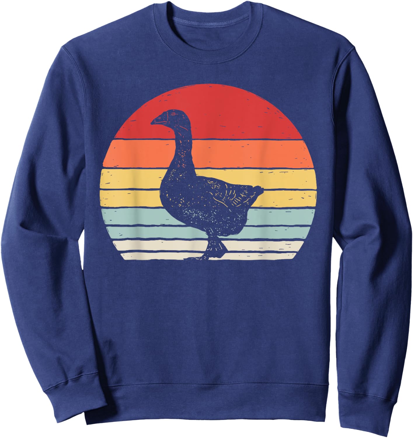 Catch Some Rays Vintage Retro Goose Black Sweatshirt - Sweatshirt | Navy