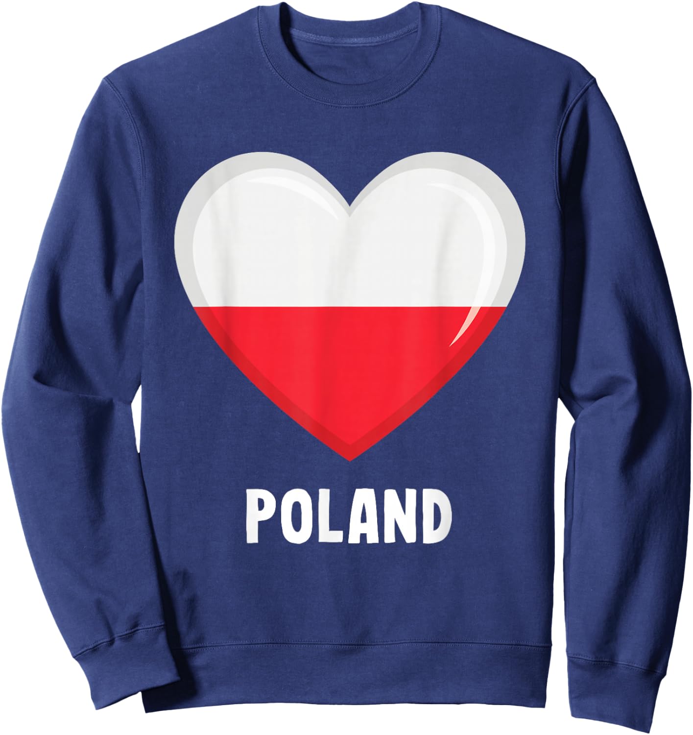 Poland Flag Shirt | Polish Sweatshirt - Sweatshirt | Navy