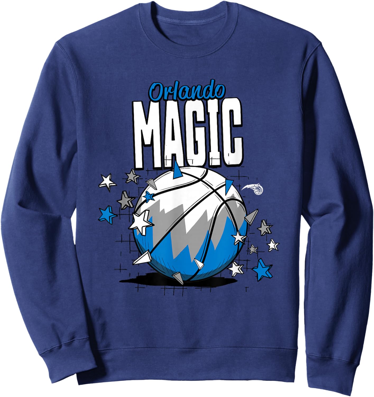 NBA Orlando Magic Basketball Doodle Stars Sweatshirt - Sweatshirt | Navy