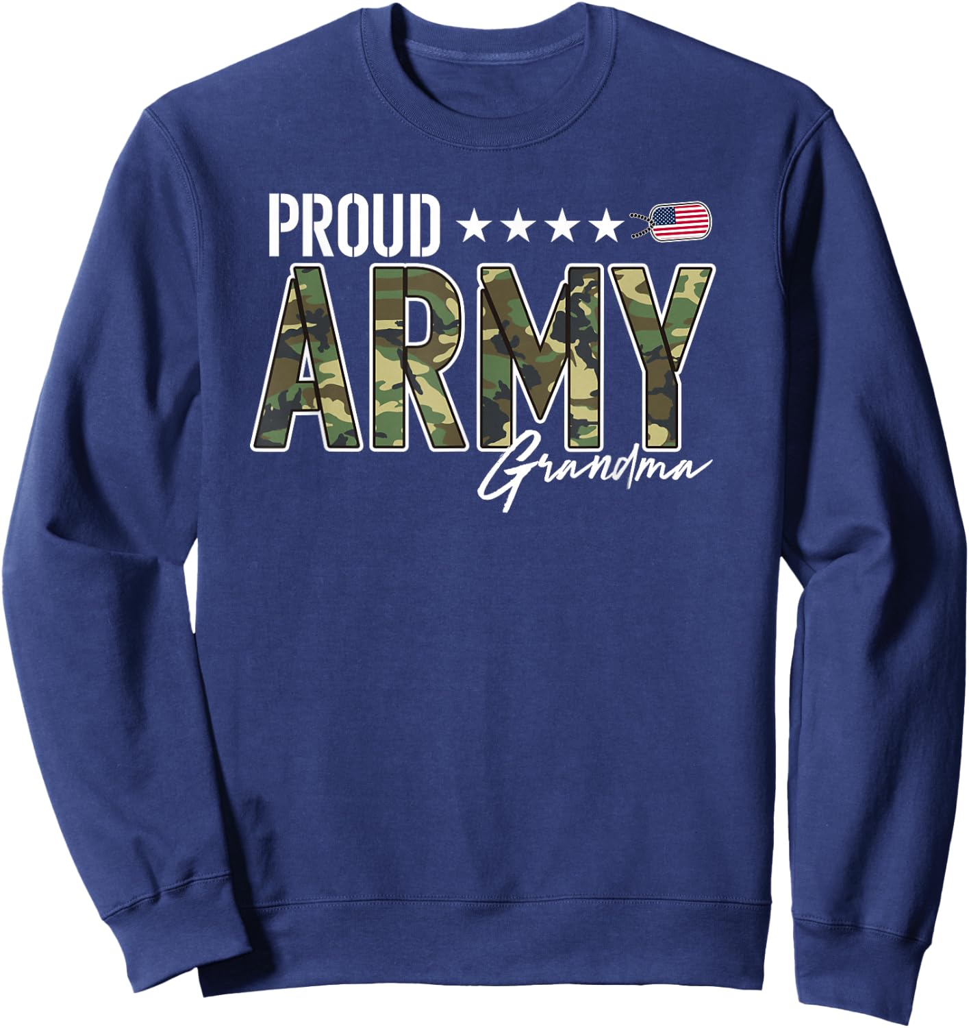 OCP Proud Army Grandma for Grandmothers of Soldiers Sweatshirt - Sweatshirt | Navy