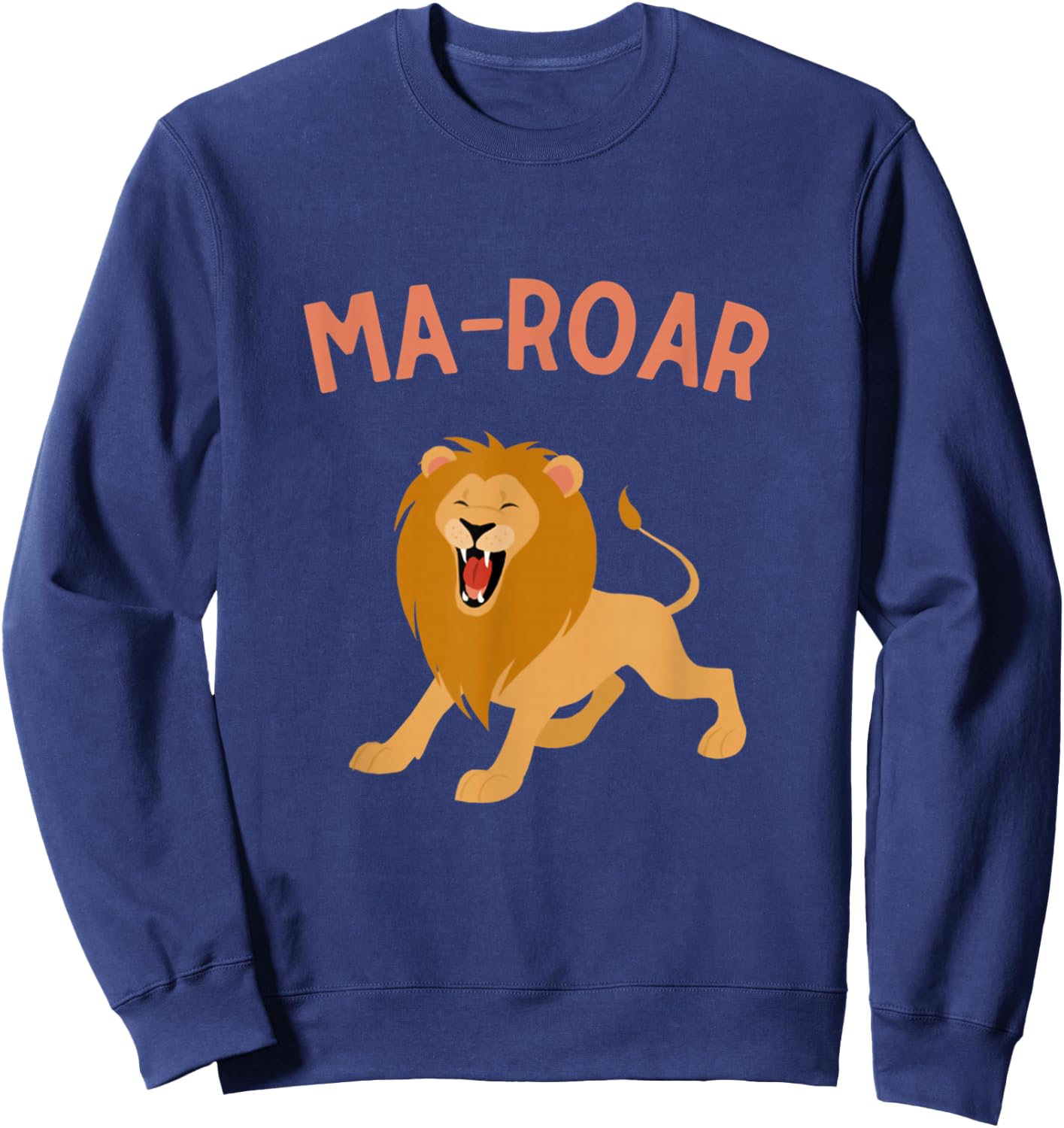 Jewish Passover Seder Plate Maror Ma-Roar Lion Of Judah Kids Sweatshirt - Sweatshirt | Navy