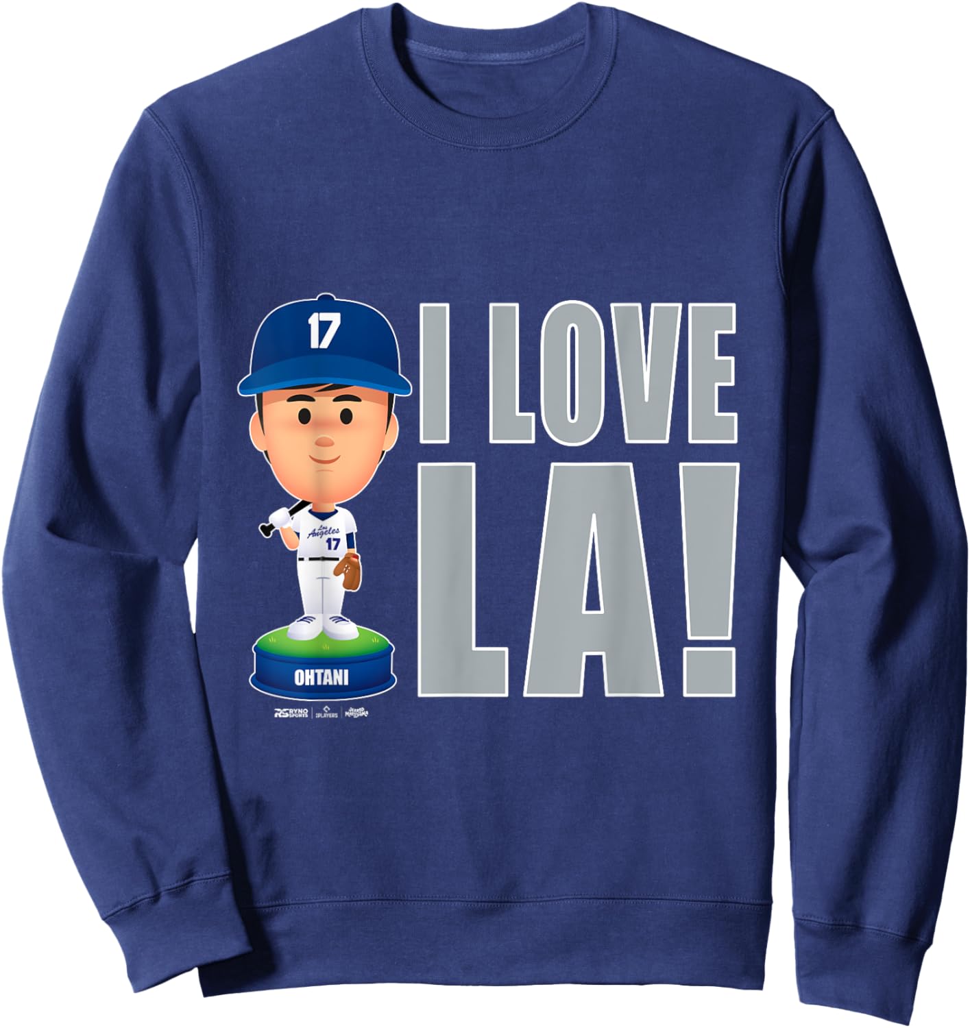 Shohei Ohtani Los Angeles Baseball I Love LA MLBPA Sweatshirt - Sweatshirt | Navy