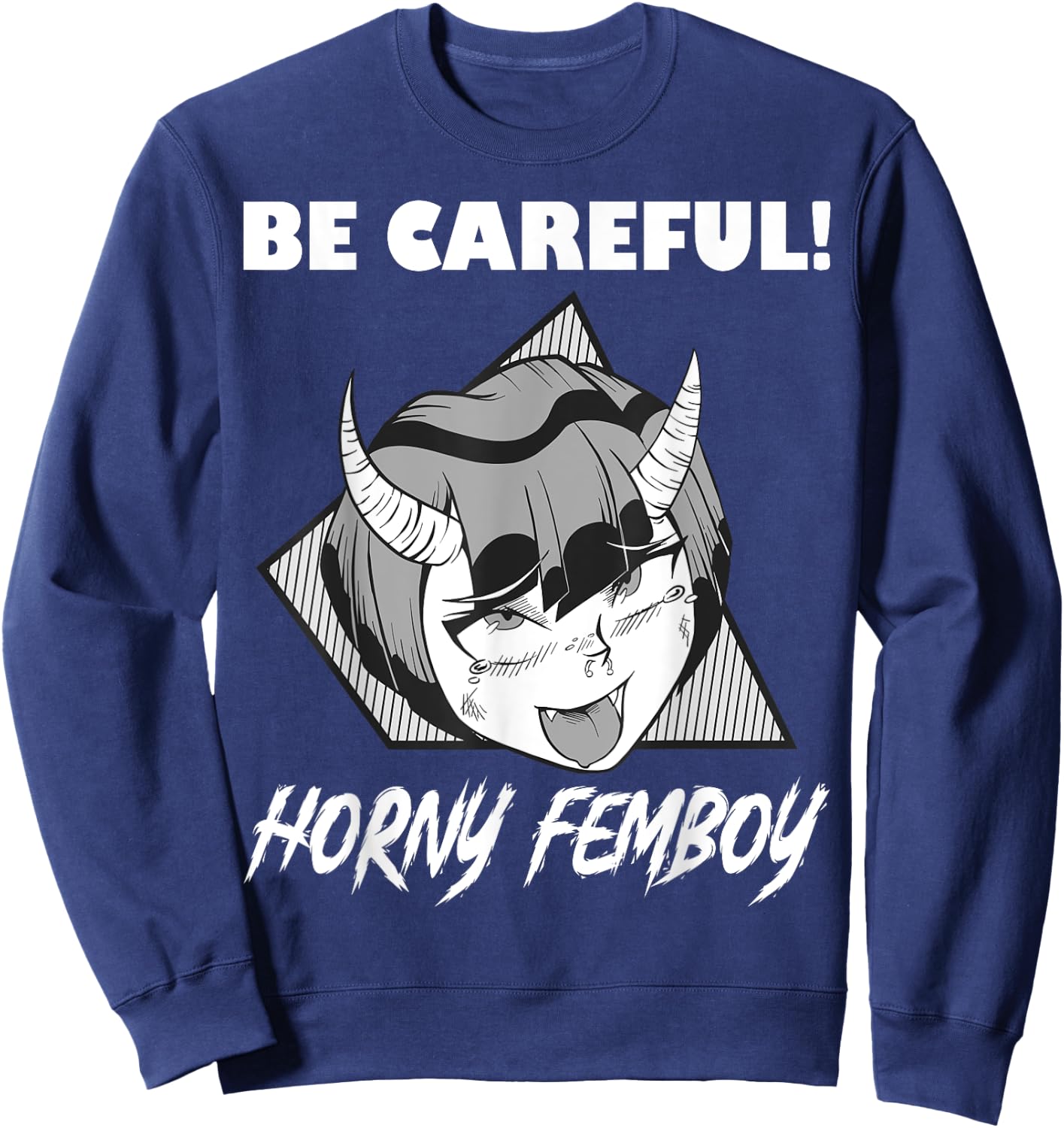Femboy Outfit - Anime Femboy Oberteil - Sissies Cosplay Small Sweatshirt - Sweatshirt | Navy