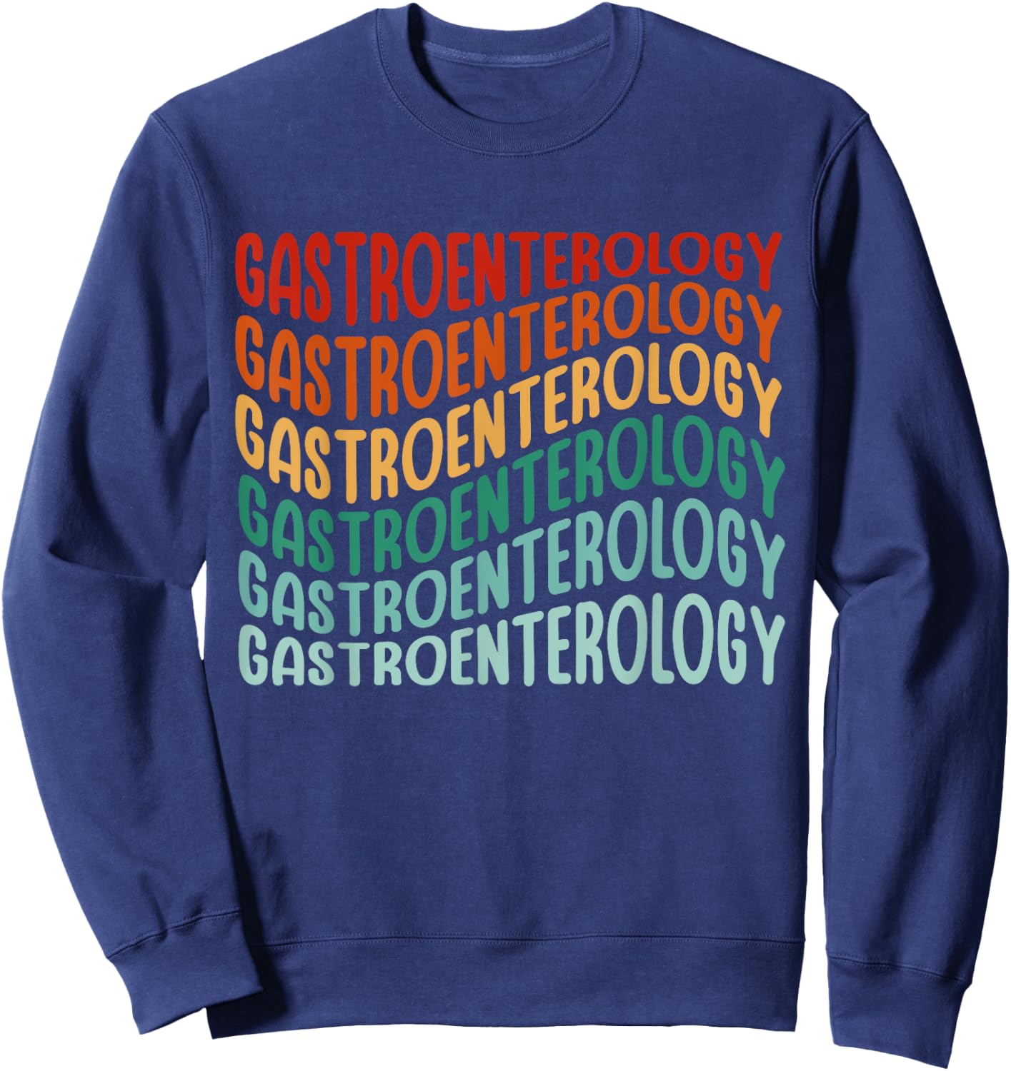 Colonoscopy Gifts & Gastroenterologist Apparel Women's Retro Black Sweatshirt - Sweatshirt | Navy