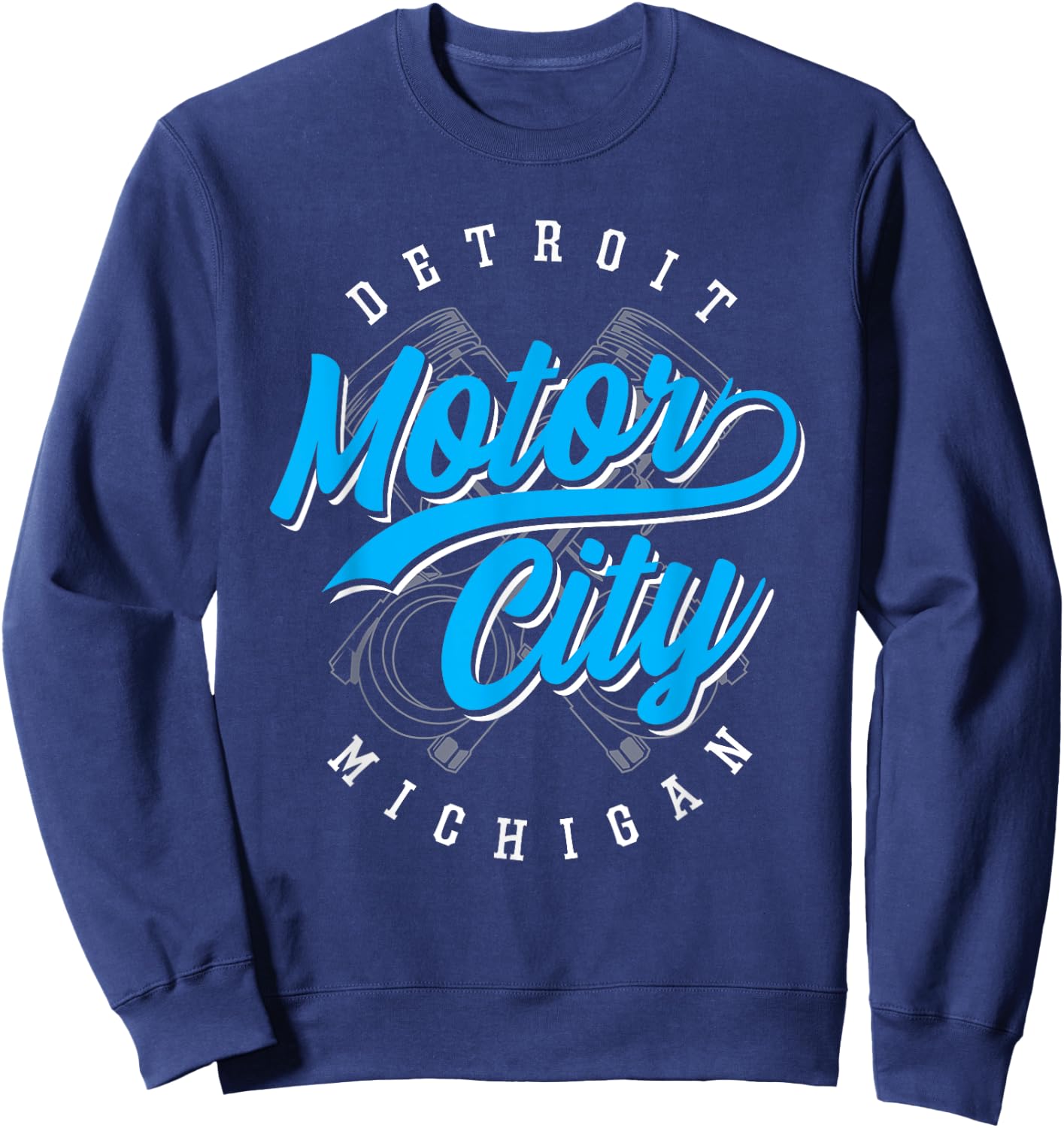 Classic Detroit Motor City Michigan Michiganians Pride Gift Sweatshirt - Sweatshirt | Navy