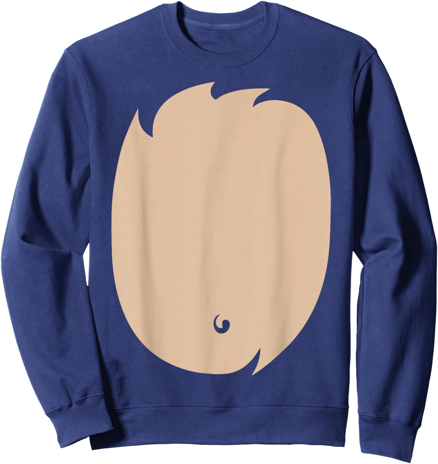 Deer Belly Shirt Cute Deer Costume DIY Halloween Costume Sweatshirt - Sweatshirt | Navy