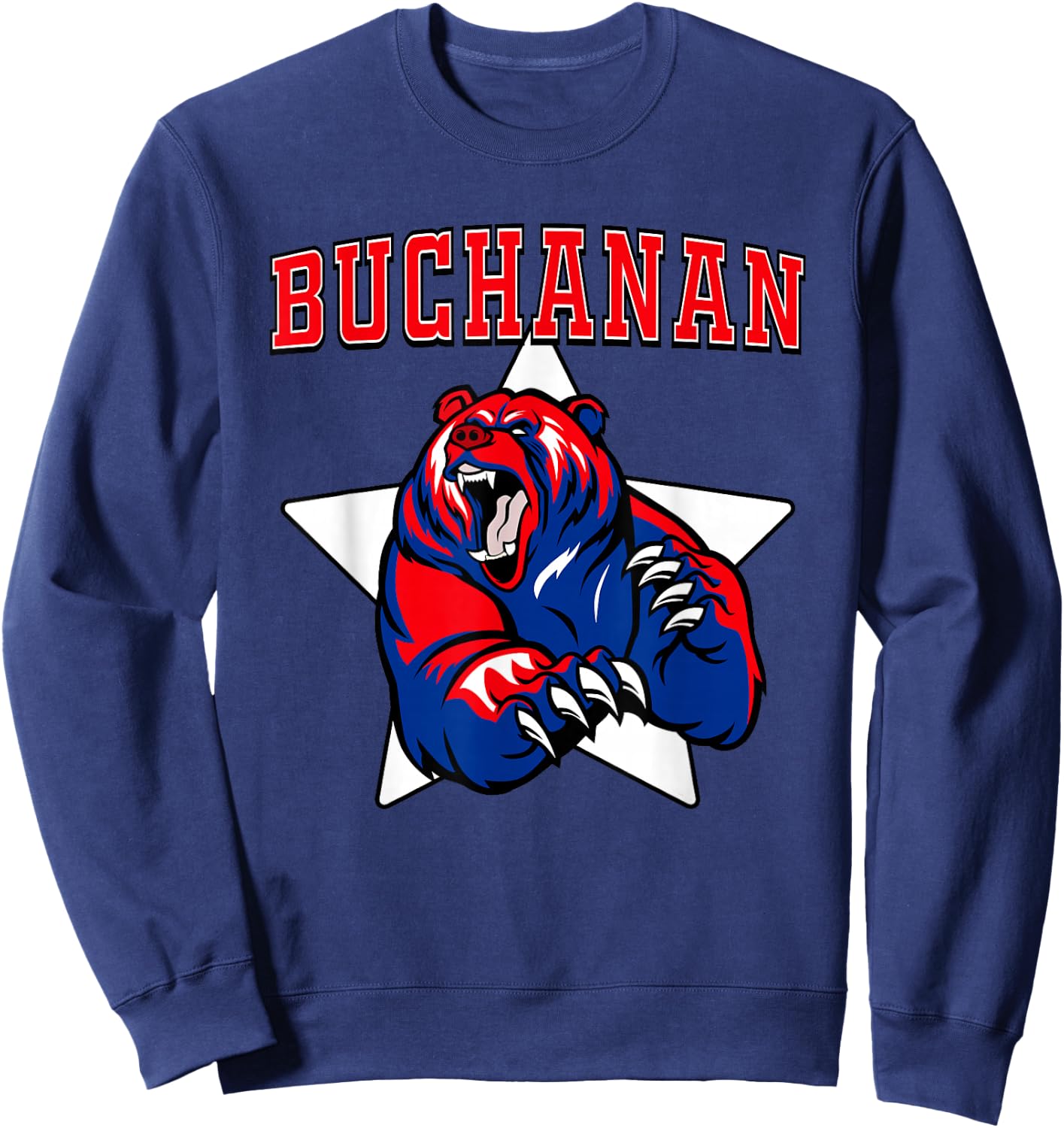 Buchanan Bears High School Team Spirit Sweatshirt - Sweatshirt | Navy