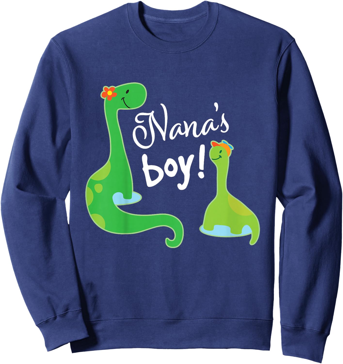 Nanas Boy Grandson Dinosaur Sweatshirt - Sweatshirt | Navy