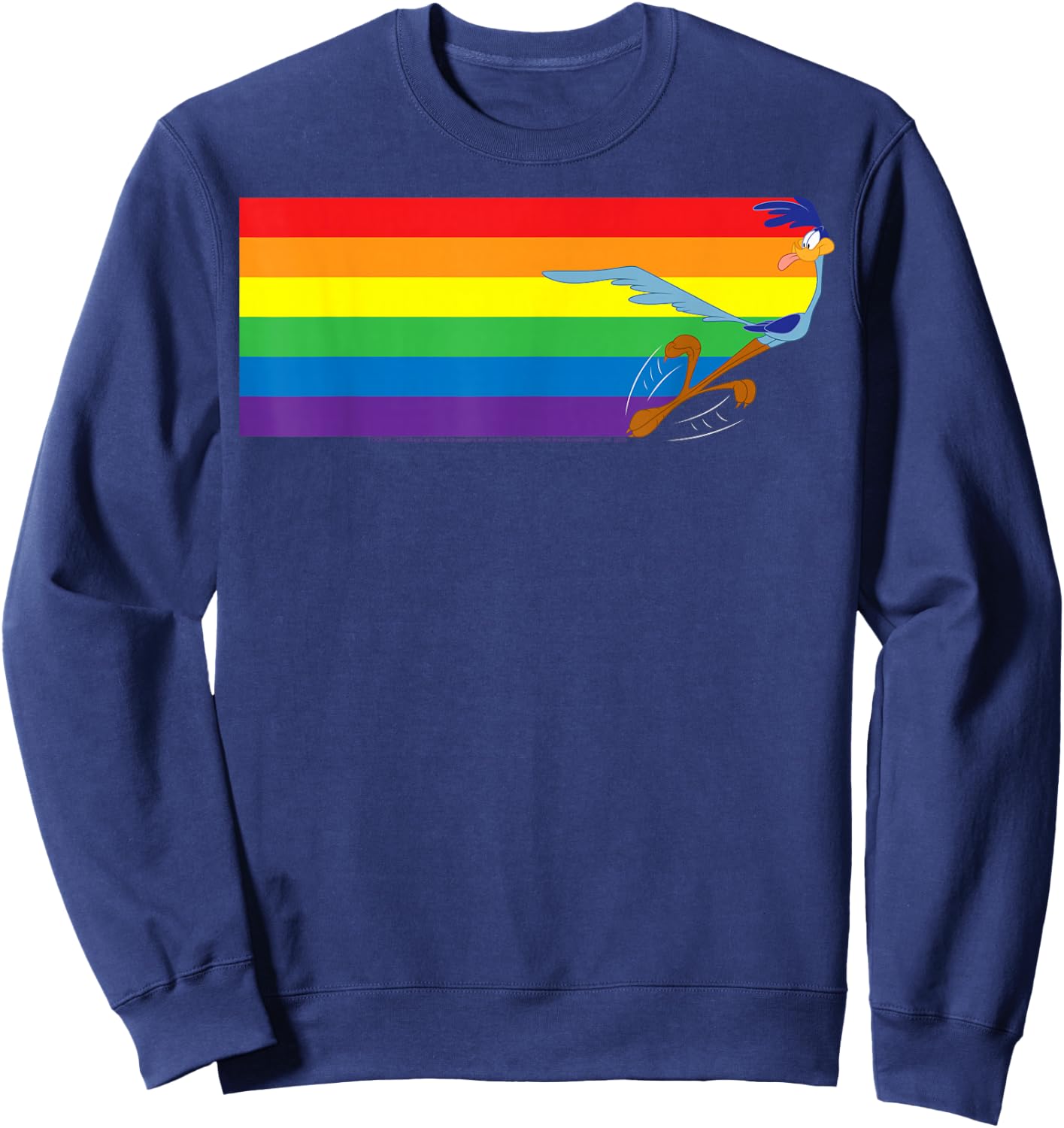 Looney Tunes Pride Road Runner Rainbow Sweatshirt - Sweatshirt | Navy