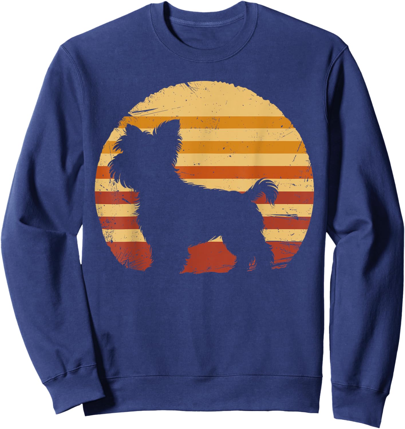 Retro Vintage Yorkipoo Dog Lovers Christmas Birthday Gift Sweatshirt - Sweatshirt | Navy