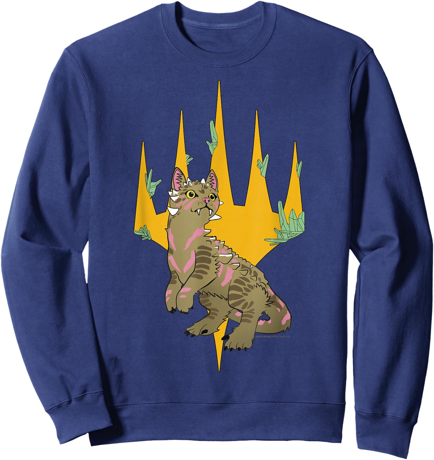 Magic: The Gathering Dinosaur Cat Logo Sweatshirt - Sweatshirt | Navy
