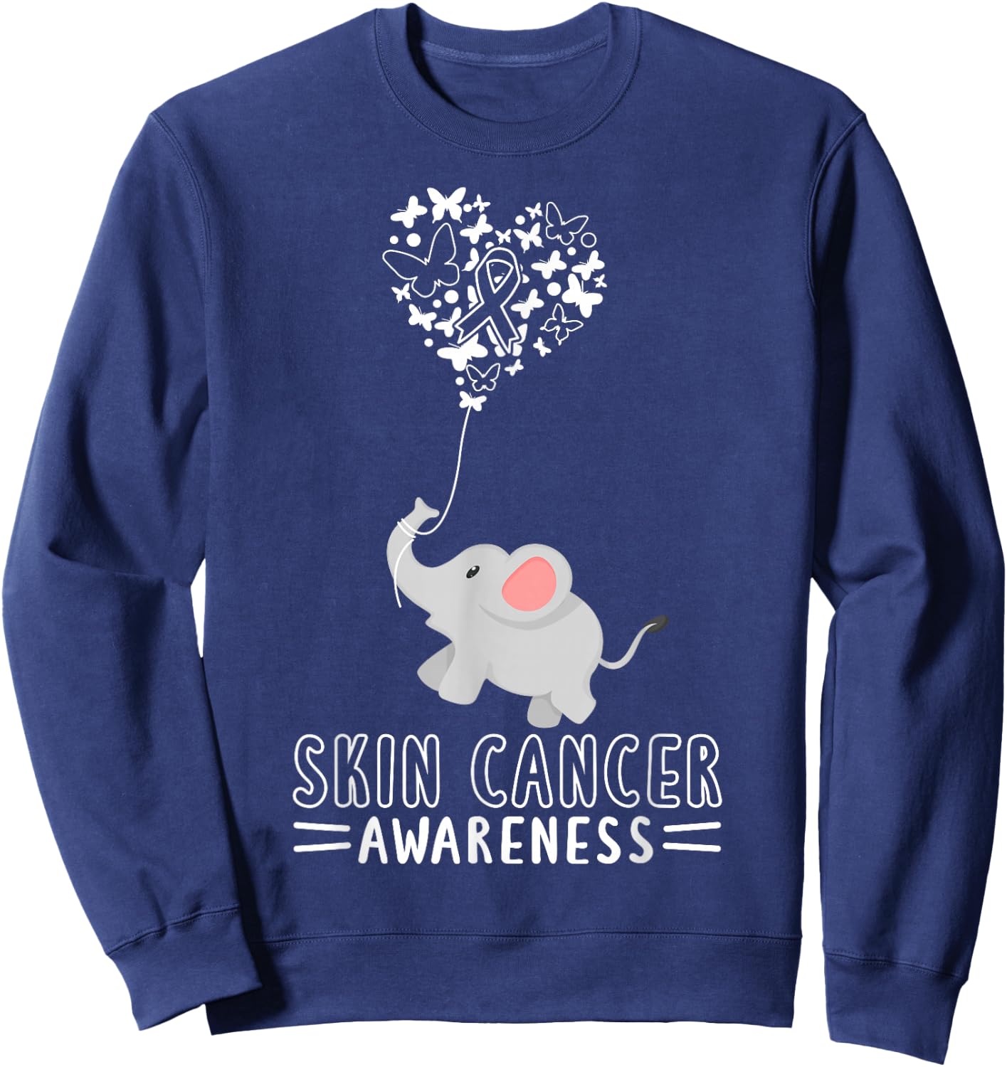 Skin Cancer Skin Cancer Awareness Melanoma Sweatshirt - Sweatshirt | Navy