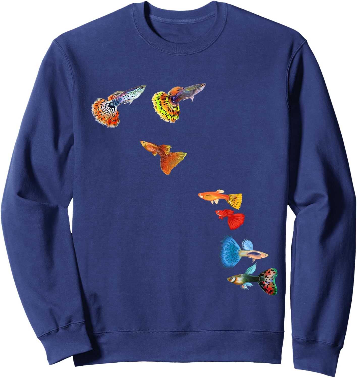 Guppy Fish Lover Forever Sweatshirt - Sweatshirt | Navy