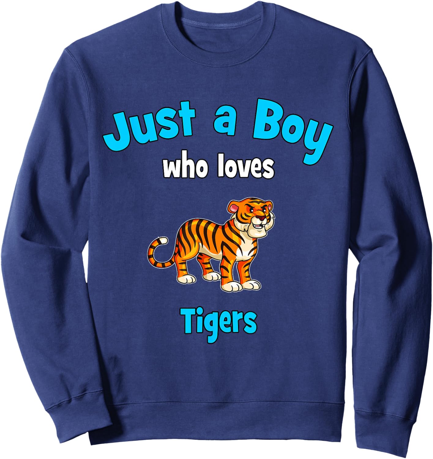 Tiger Shirt for Boys | Kids Tiger Sweatshirt - Sweatshirt | Navy