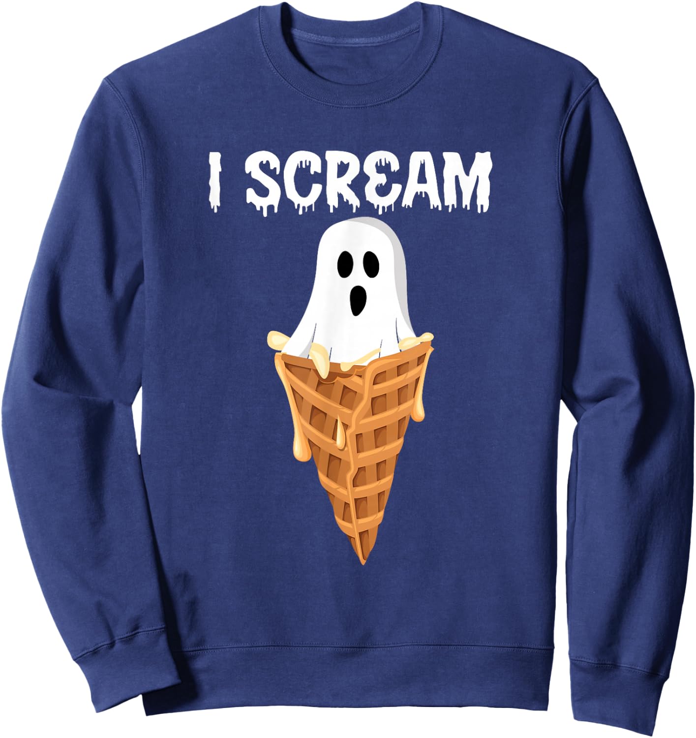 I Scream Halloween Sweatshirt - Sweatshirt | Navy